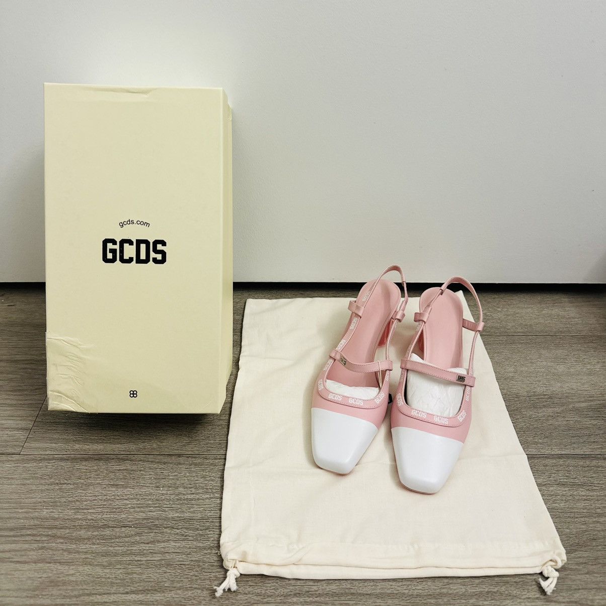 GCDS GCDS Lilit Two-tone Slingback Pumps In Pink NEW Size US 7 / IT 37 - 8 Thumbnail