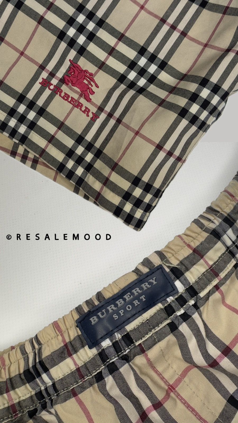 Burberry × Vintage Burberry Sport vintage nova check shorts rare items Size US 40 / EU 56 - 4 Thumbnail