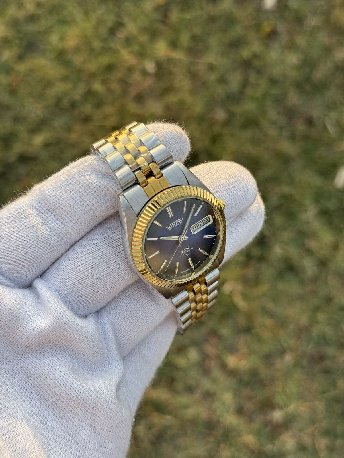 Seiko Seiko 5 DX Fluted Bezel Automatic 6309 Japanese mens Watch Size 36 - 5 Thumbnail