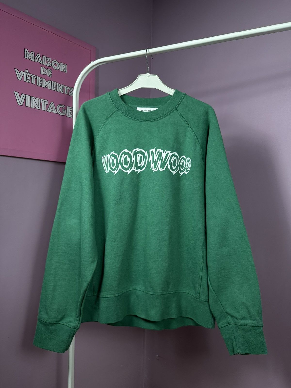 Wood Wood Wood Wood Hester Organic Cotton Sweatshirt Crewneck Logo Size US M / EU 48-50 / 2 - 1 Thumbnail