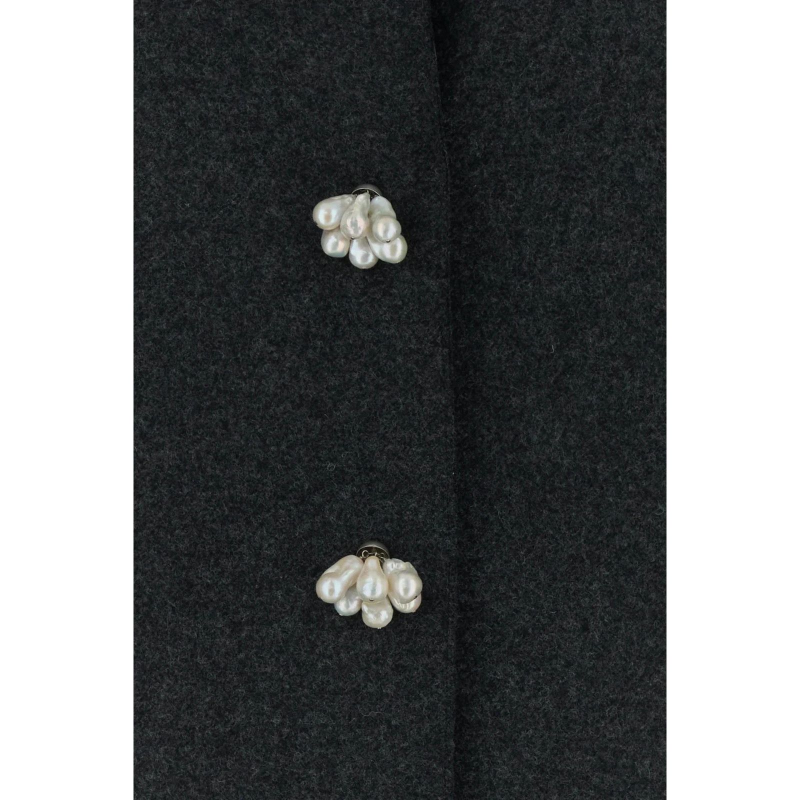 Prada PRADA Slate Wool Coat New & Authentic (Women's size:40;) Size S / US 4 / IT 40 - 3 Thumbnail