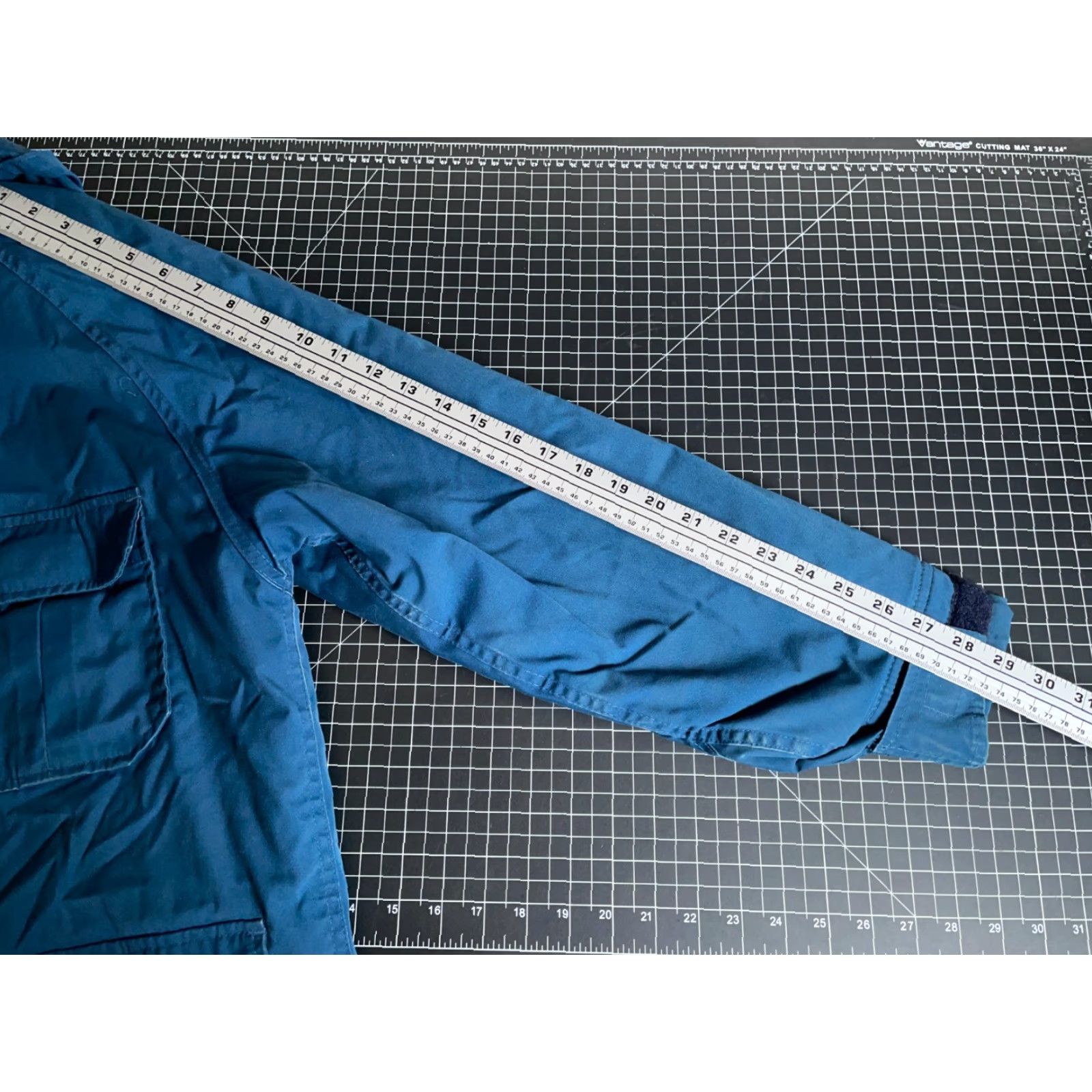 Vintage VINTAGE Woolrich Parka Jacket Mens Medium Blue Full Zip Hooded Lined Pockets Removable Hood 80s Size US M / EU 48-50 / 2 - 7 Thumbnail