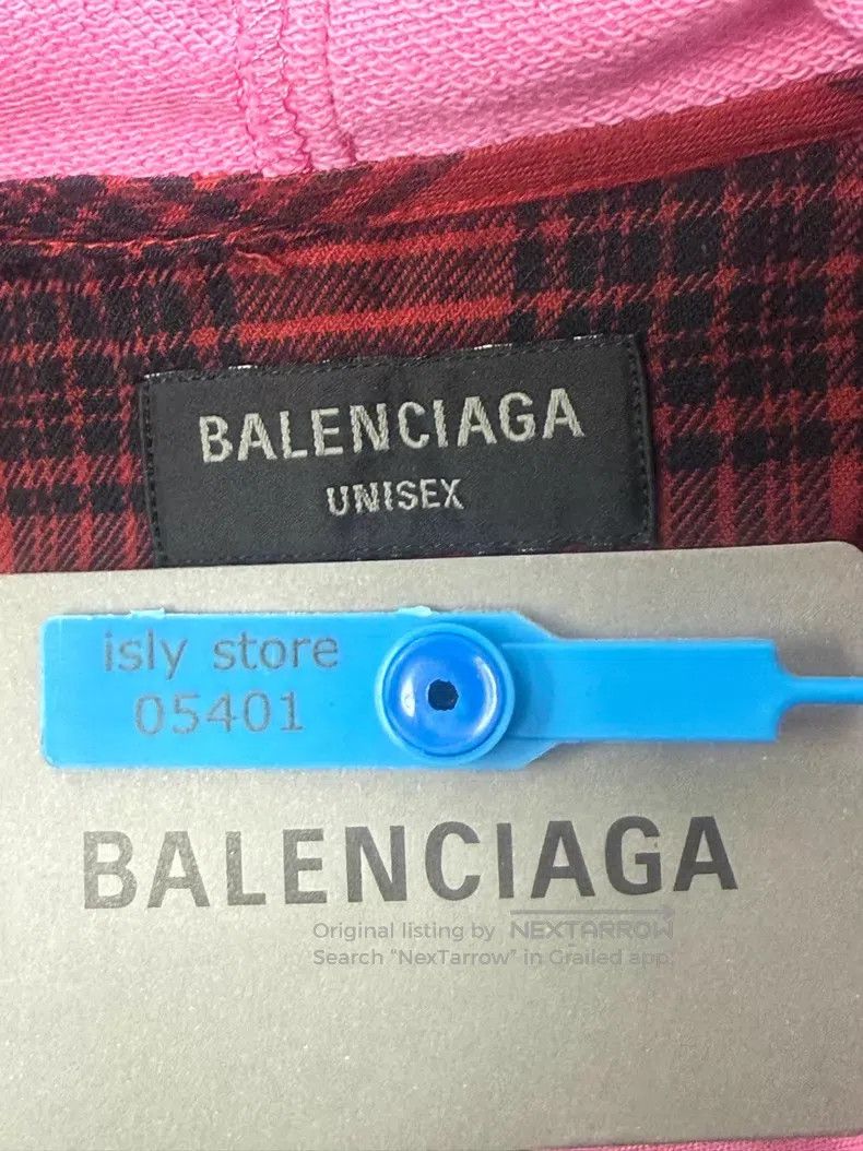 Balenciaga Balenciaga Color block checkered button-up hooded shirt re Size US M / EU 48-50 / 2 - 5 Thumbnail