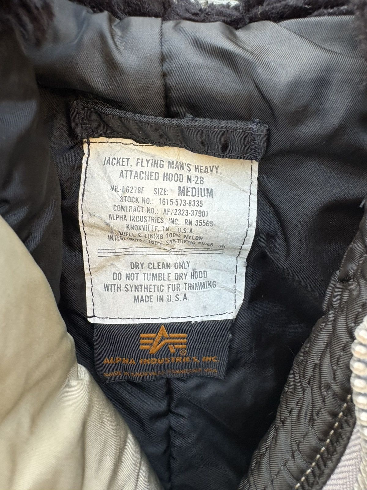 Alpha Industries Vintage Alpha Industries Bombers Hoodie Flight Jacket Size US M / EU 48-50 / 2 - 2 Thumbnail