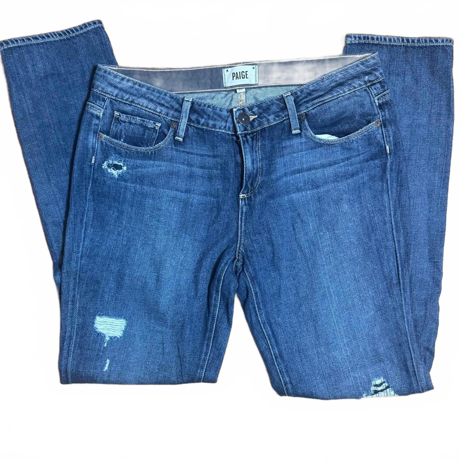 Paige Paige Jimmy Jimmy Skinny Women's Blue Denim Jeans Size 29 Size 29" - 2 Thumbnail
