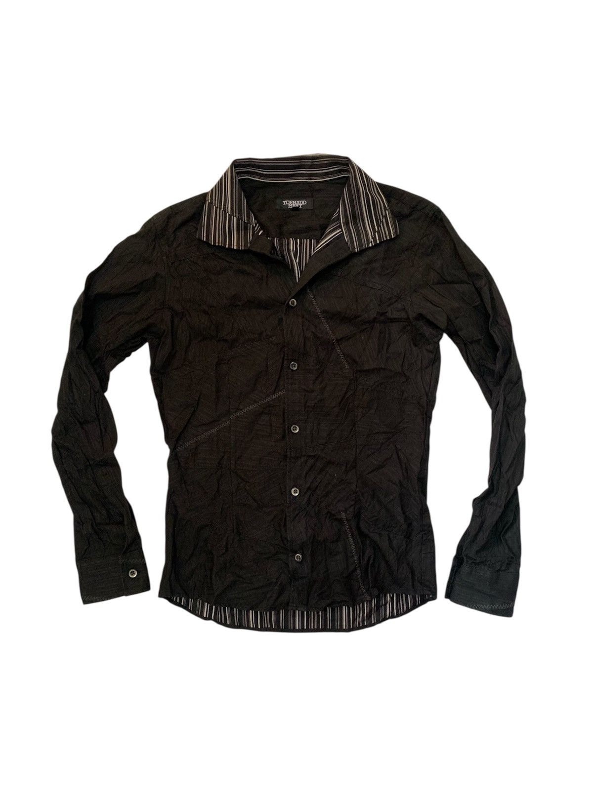 Japanese Brand × Tornado Mart Tornado Mart Patchwork Style Shirts Size M / US 6-8 / IT 42-44 - 1 Thumbnail