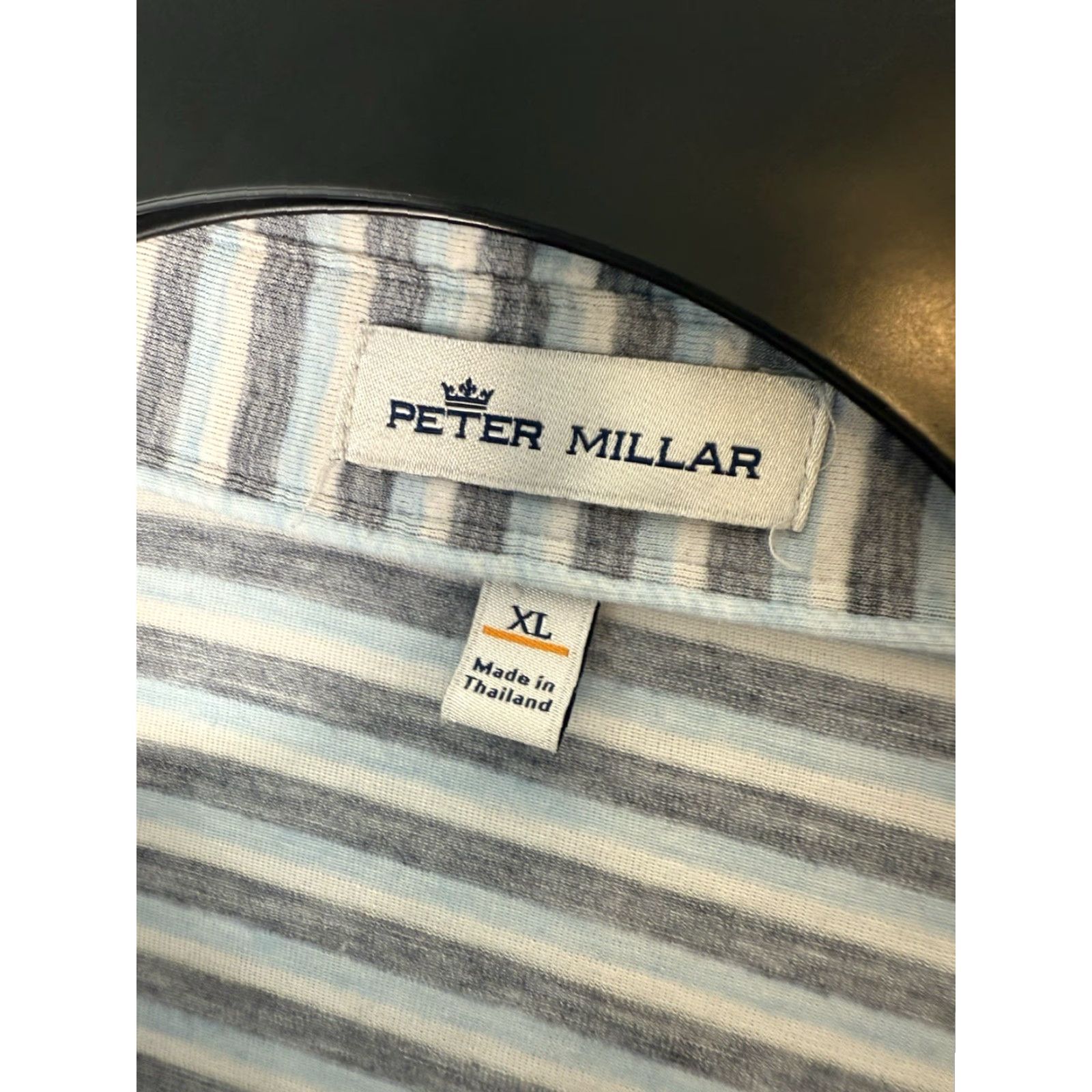 Peter Millar Peter Millar Polo Shirt XL Multicolor Striped Spandex Polyester Golf Stretch Short Sleeve Collared Size US XL / EU 56 / 4 - 3 Thumbnail