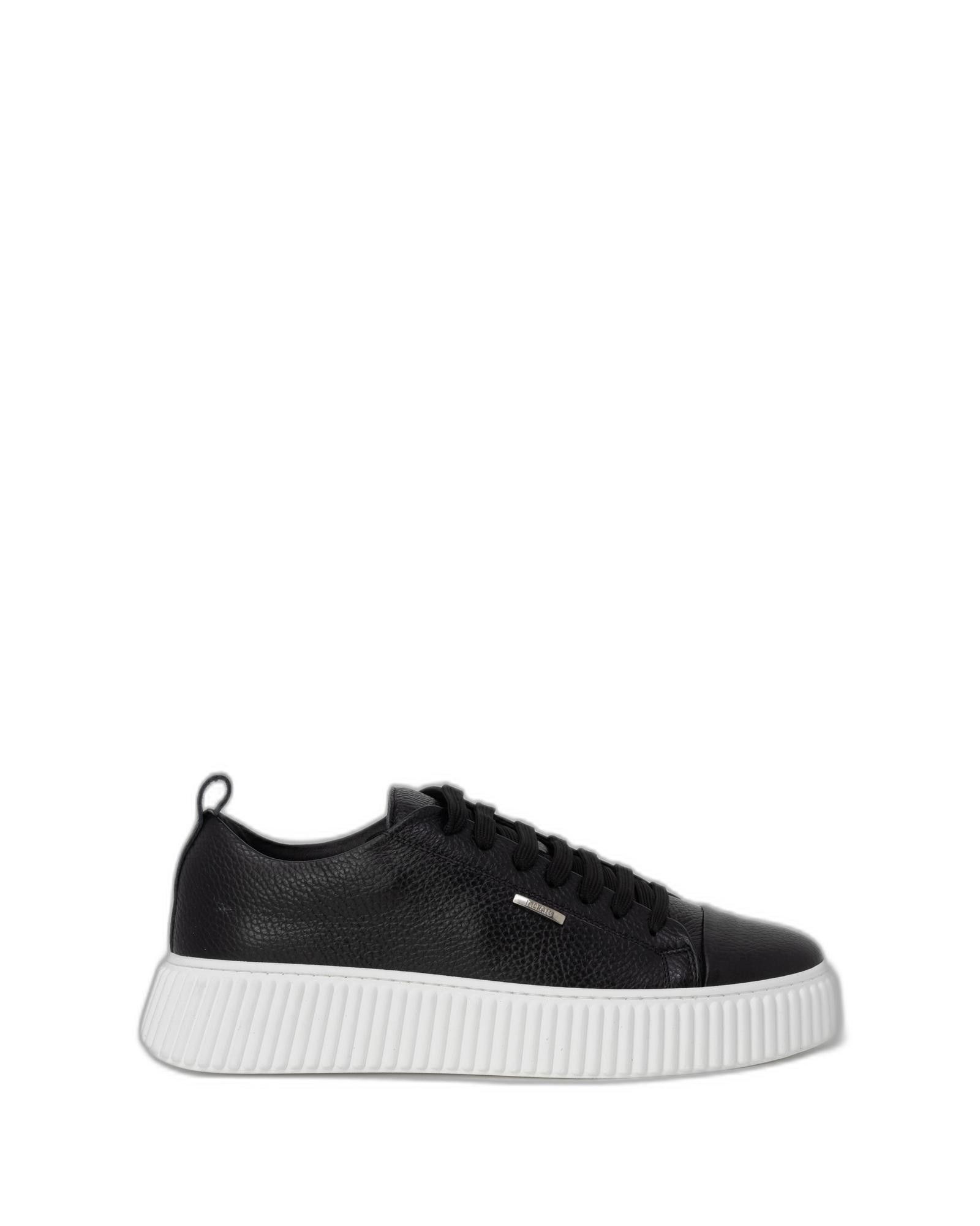 image of Antony Morato Leather Sporty Sneakers in Black, Men's (Size 10)
