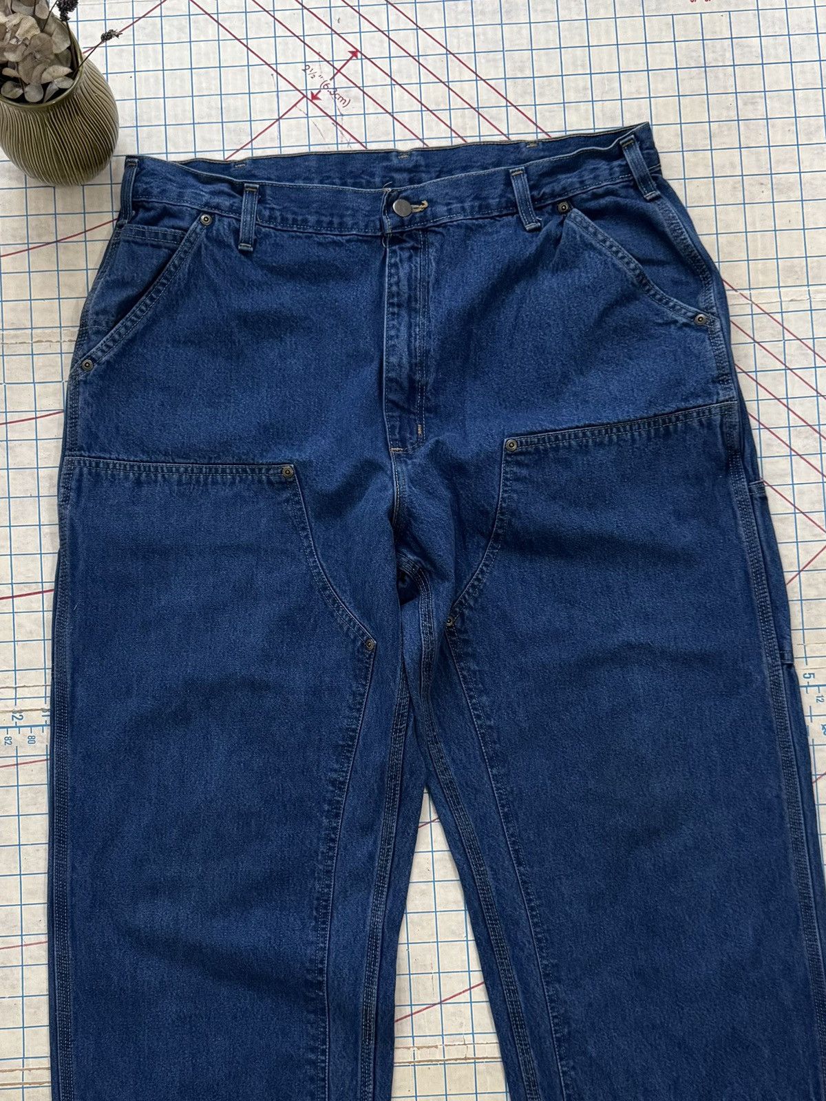 Carhartt Carhartt Double Knee Workwear Denim Work Pants Size 38x31 Size US 38 / EU 54 - 4 Thumbnail