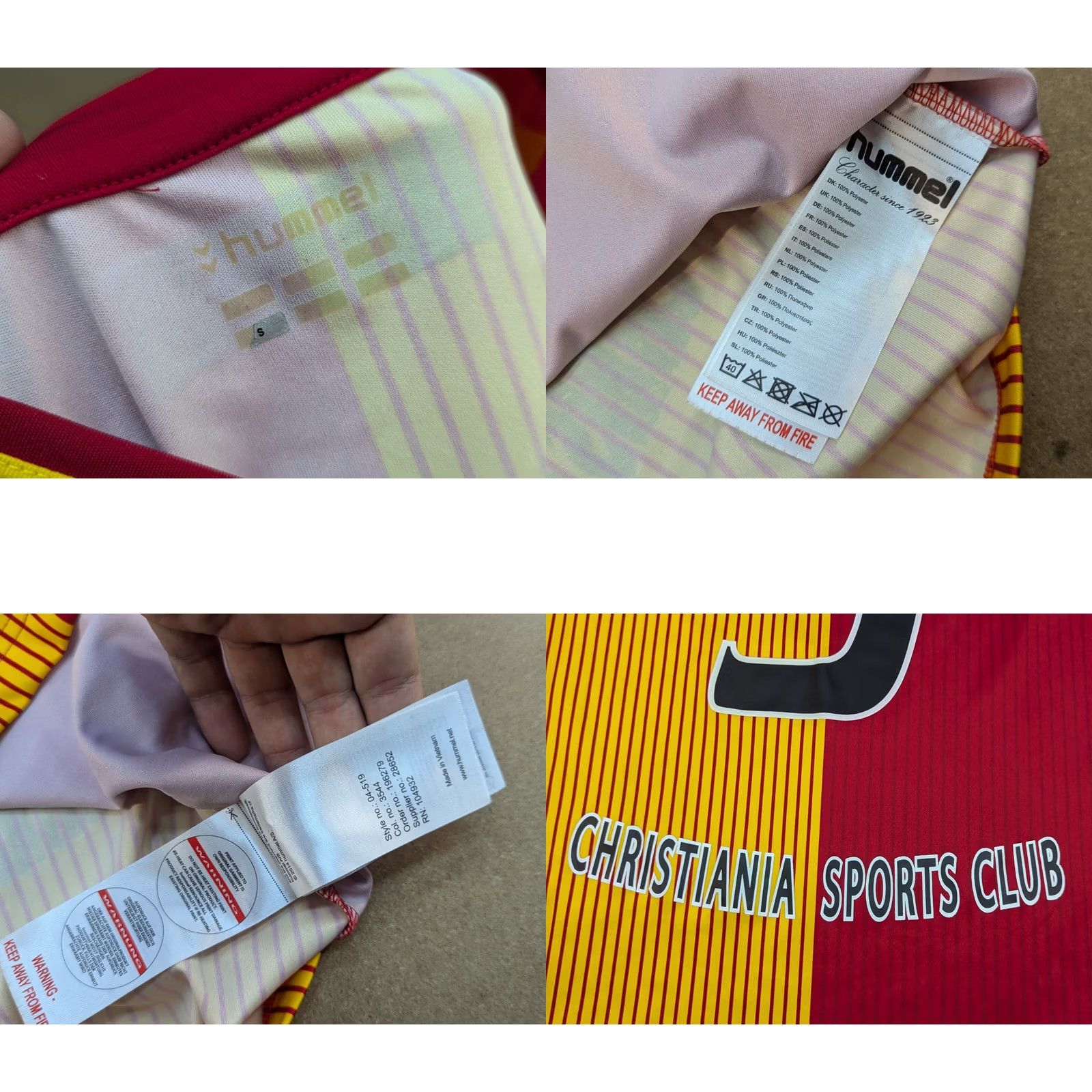 Hummel Hummel Football Jersey Mens Size S Home Adult Christania Sports Club 2016-2017 Multicolor Polyester Quick Dry Long Sleeve Jersey Size US S / EU 44-46 / 1 - 9 Thumbnail
