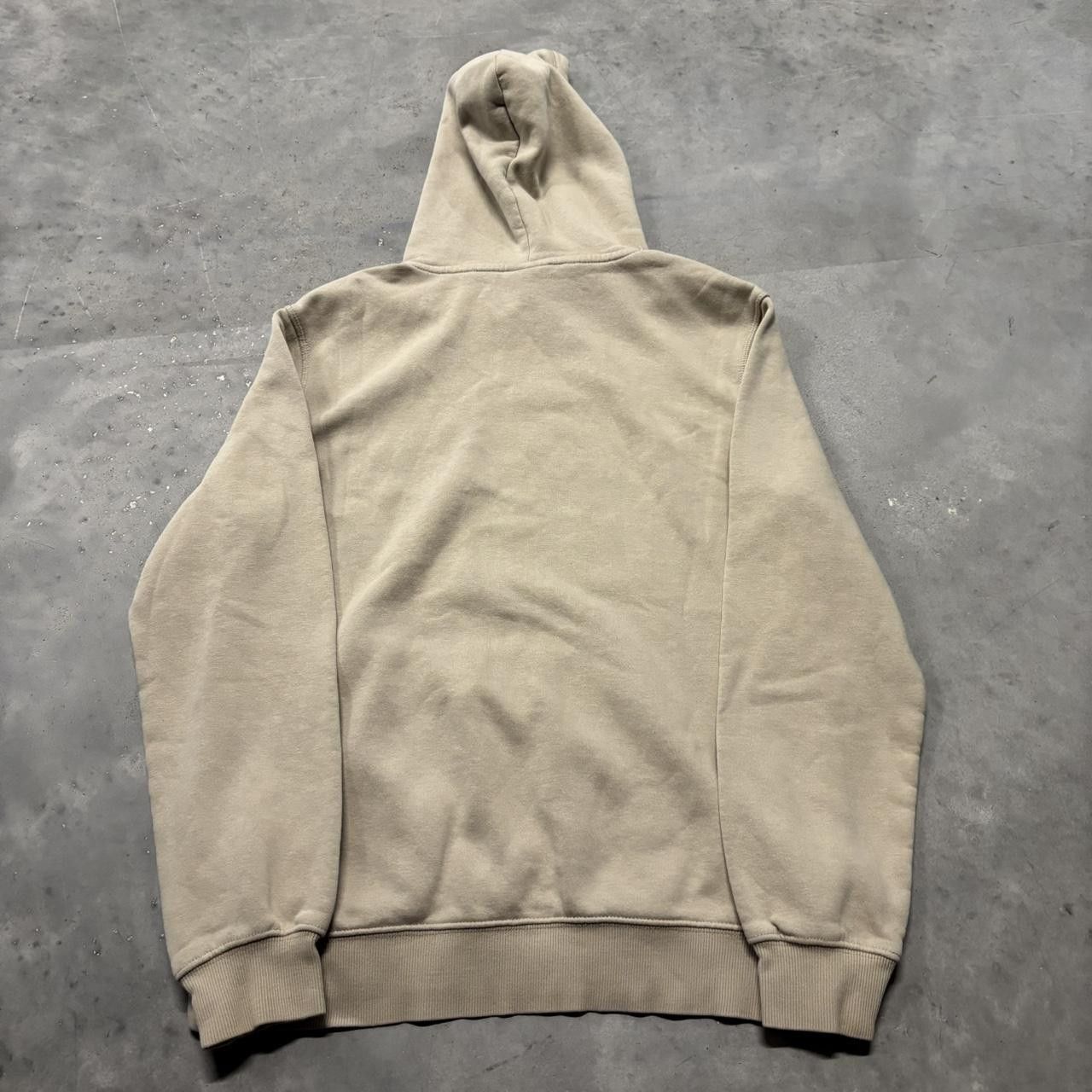 Japanese Brand × Vintage Crazy Vintage Y2K/2000s Cream Blank Streetwear Essential Hoodie! Size US S / EU 44-46 / 1 - 7 Thumbnail