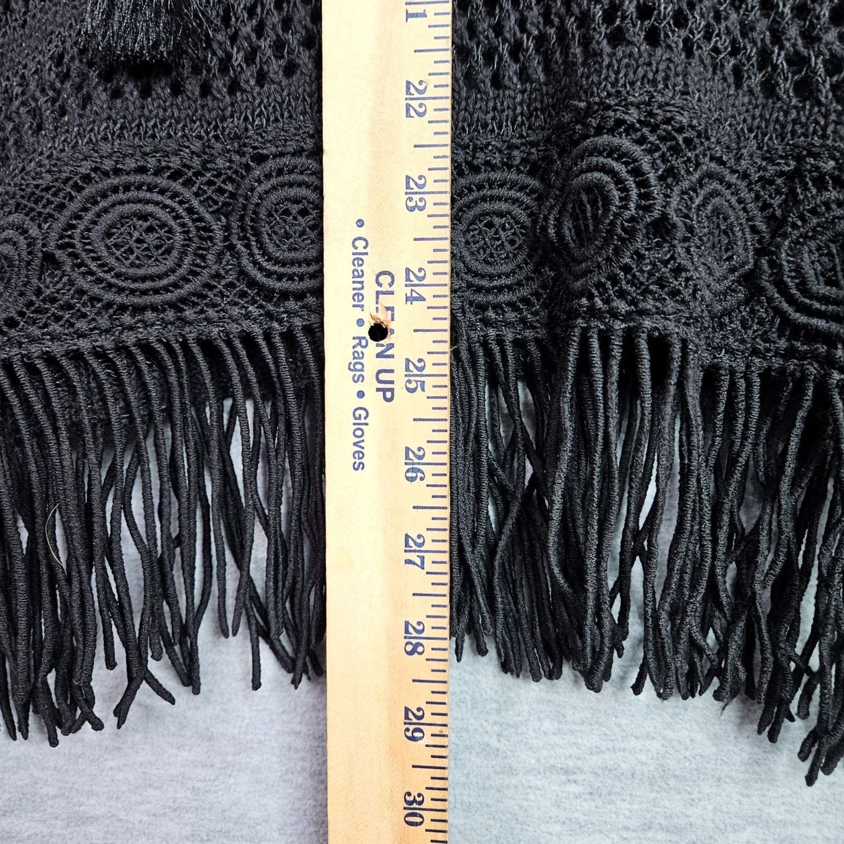 White House Black Market White House Black Market Women's Fringe Hem Lace Up Sweater Sz S Shirt Womens Regular Black Knit Pullover All Seasons Modern Vintage: No Size S / US 4 / IT 40 - 4 Thumbnail