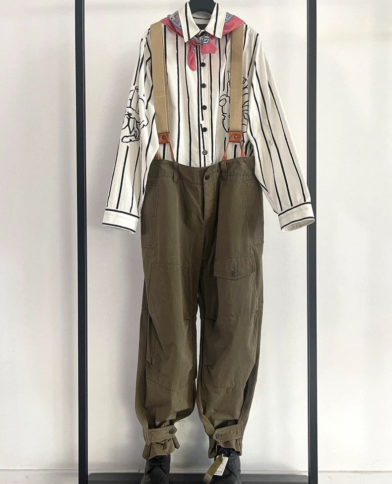 Yohji Yamamoto Yohji Yamamoto size 3 Army Green Vintage Strap Overalls pa Size US 30 / EU 46 - 1 Thumbnail