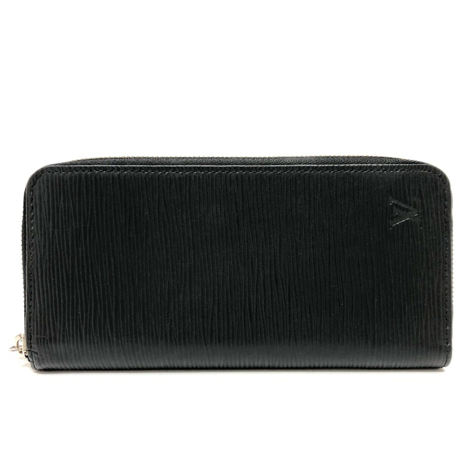 Louis Vuitton Louis Vuitton M60965 Epi Zip Around Long Wallet Black SilverHardware Size ONE SIZE - 1 Thumbnail