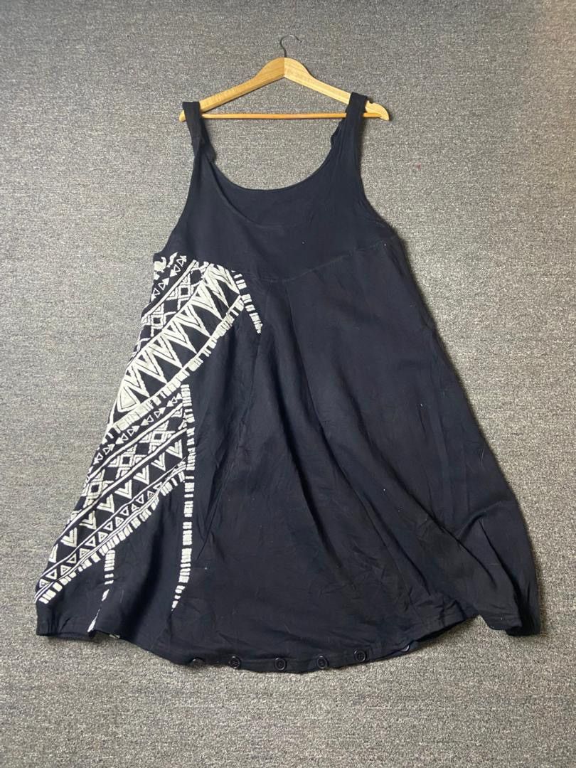 Japanese Brand Amina Brand Sleeveless Dress with Geometric Design (178) Size XS / US 0-2 / IT 36-38 - 3 Thumbnail