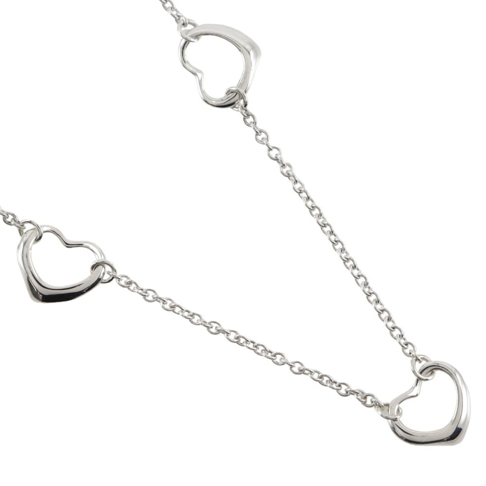Tiffany & Co. Tiffany & Co. Open Heart 3P Necklace, designed by Elsa Peretti, 925 Sterling Silver, Made in Spain, Approx. 3.0g, Women's. Size ONE SIZE - 1 Thumbnail