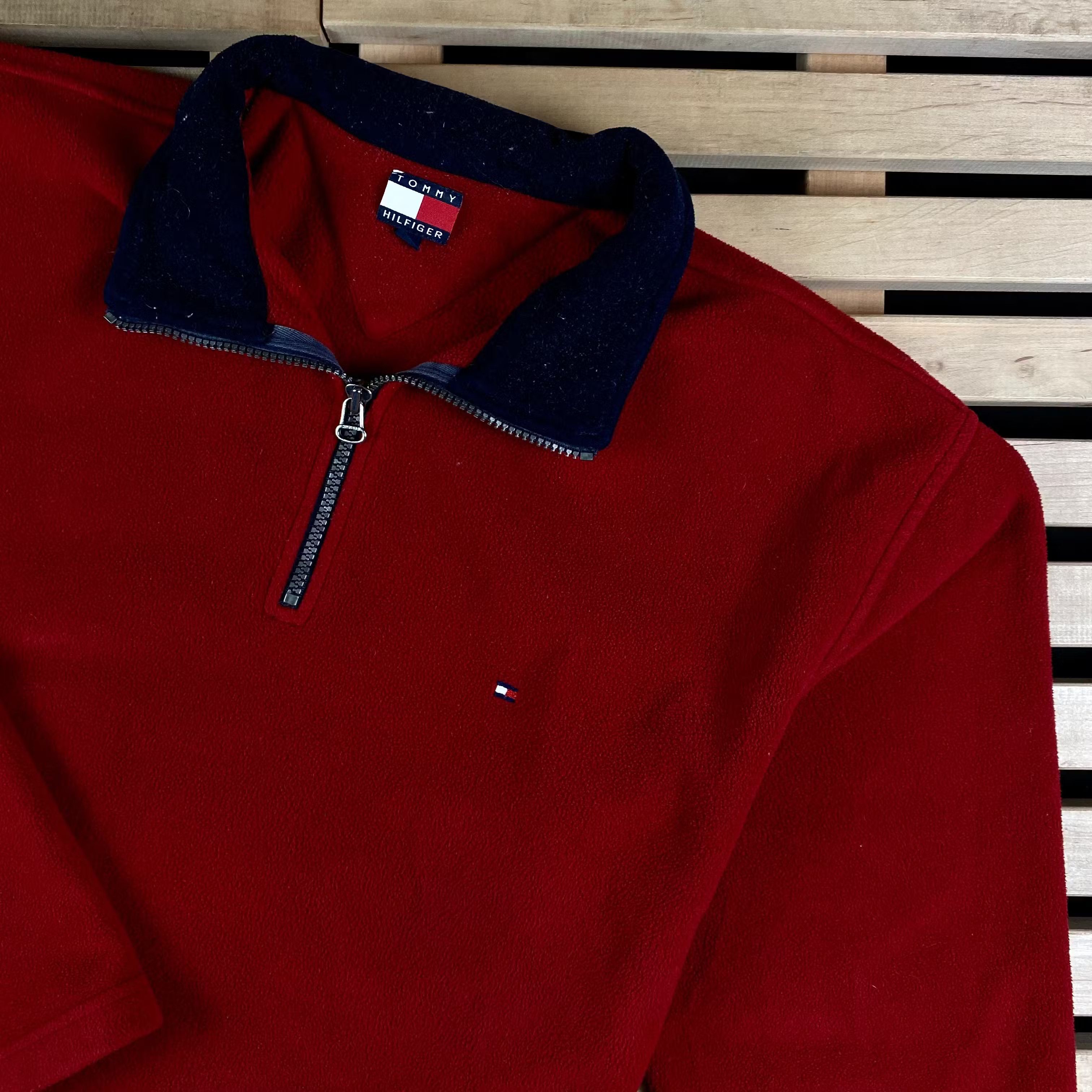 Tommy Hilfiger × Vintage Men’s Fleece Sweatshirt Tommy Hilfiger Vintage Size L Size US L / EU 52-54 / 3 - 2 Thumbnail