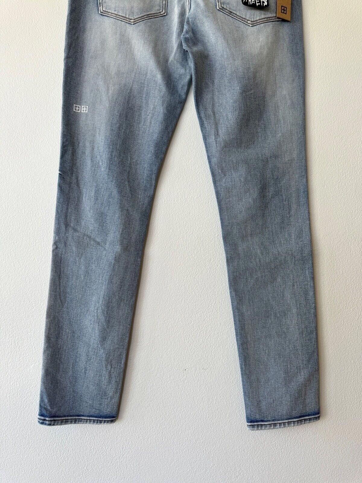 Ksubi new Ksubi mens denim jean chitch 32 light blue city high rip Size US 32 / EU 48 - 7 Thumbnail