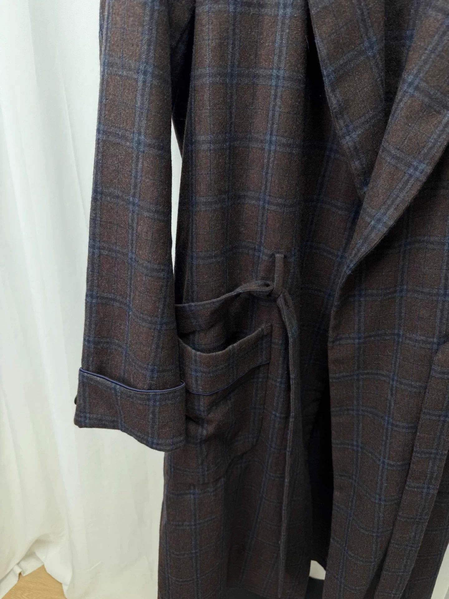 Undercover UNDERCOVER Wool Plaid Bathrobe Coat Size US M / EU 48-50 / 2 - 5 Thumbnail
