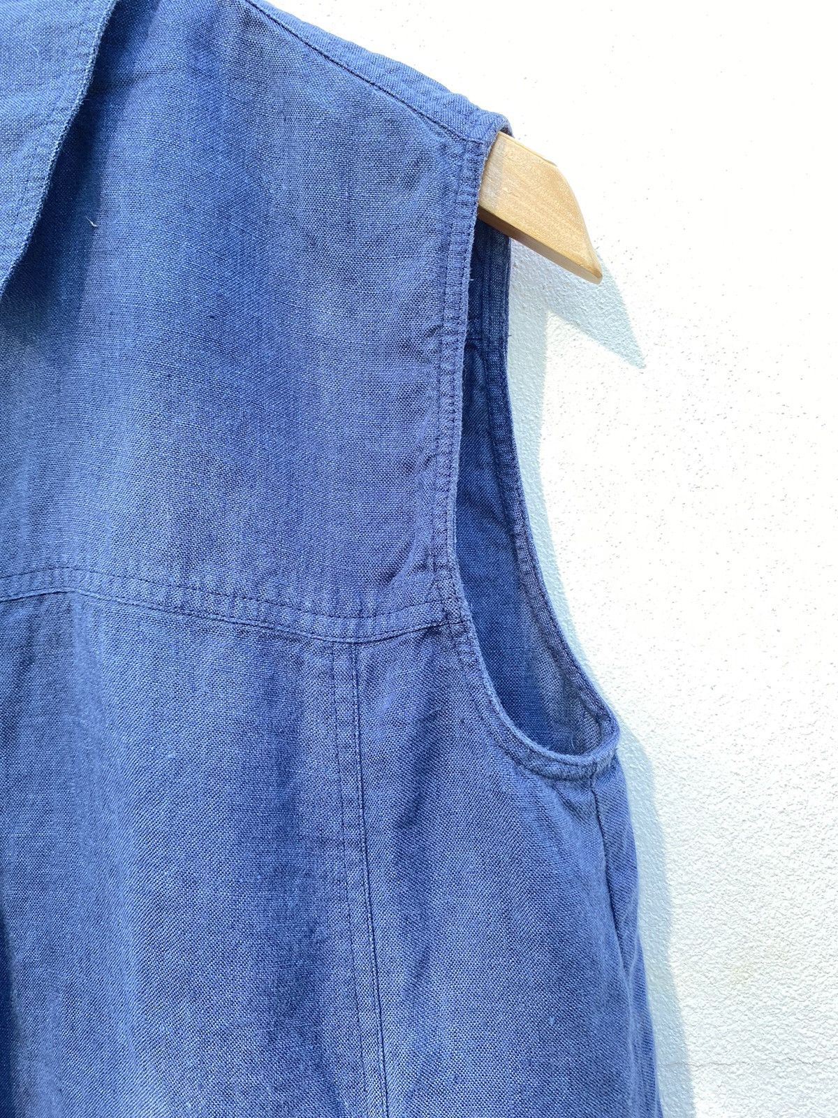 Max Mara Maxmara sleeveslestblue shirt Size M / US 6-8 / IT 42-44 - 11 Thumbnail