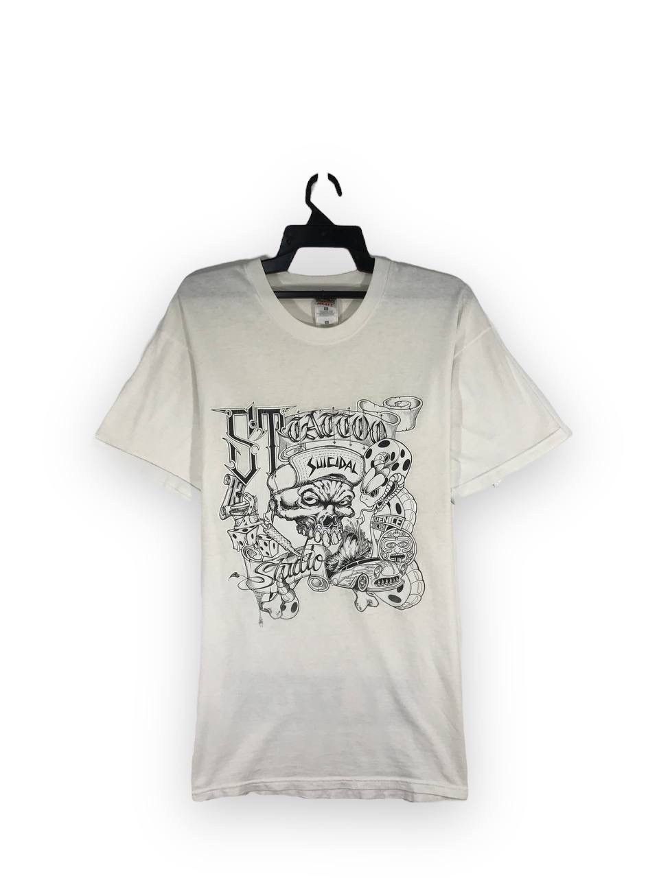 image of Band Tees x Vintage 90's Suicidal Tendencies Punk Rock Band in White, Men's (Size Large)