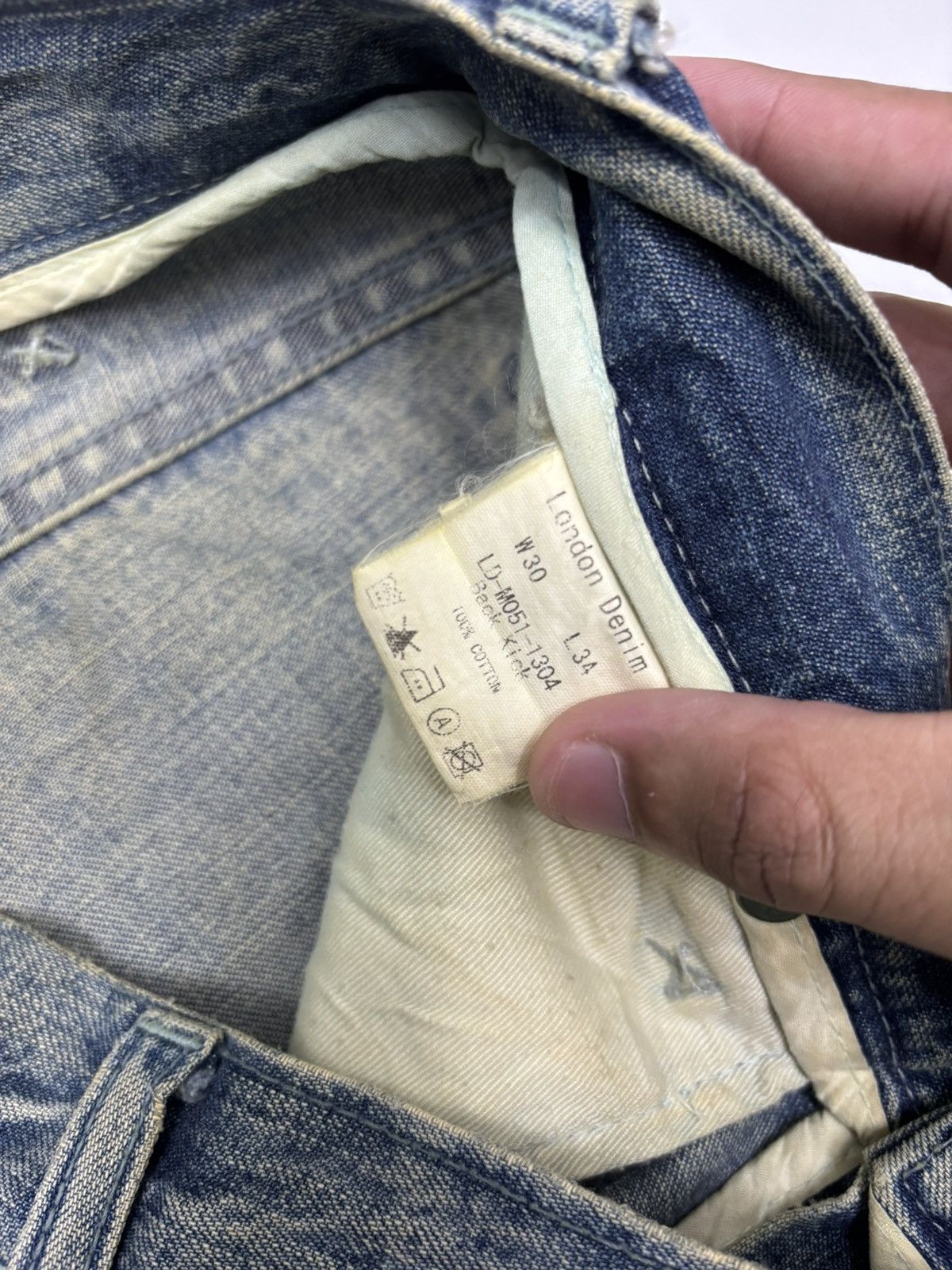 14th Addiction × If Six Was Nine × Kapital FLARE RUSTY LONDON DENIM MUD WASH FLARED JEANS Size US 31 - 11 Thumbnail