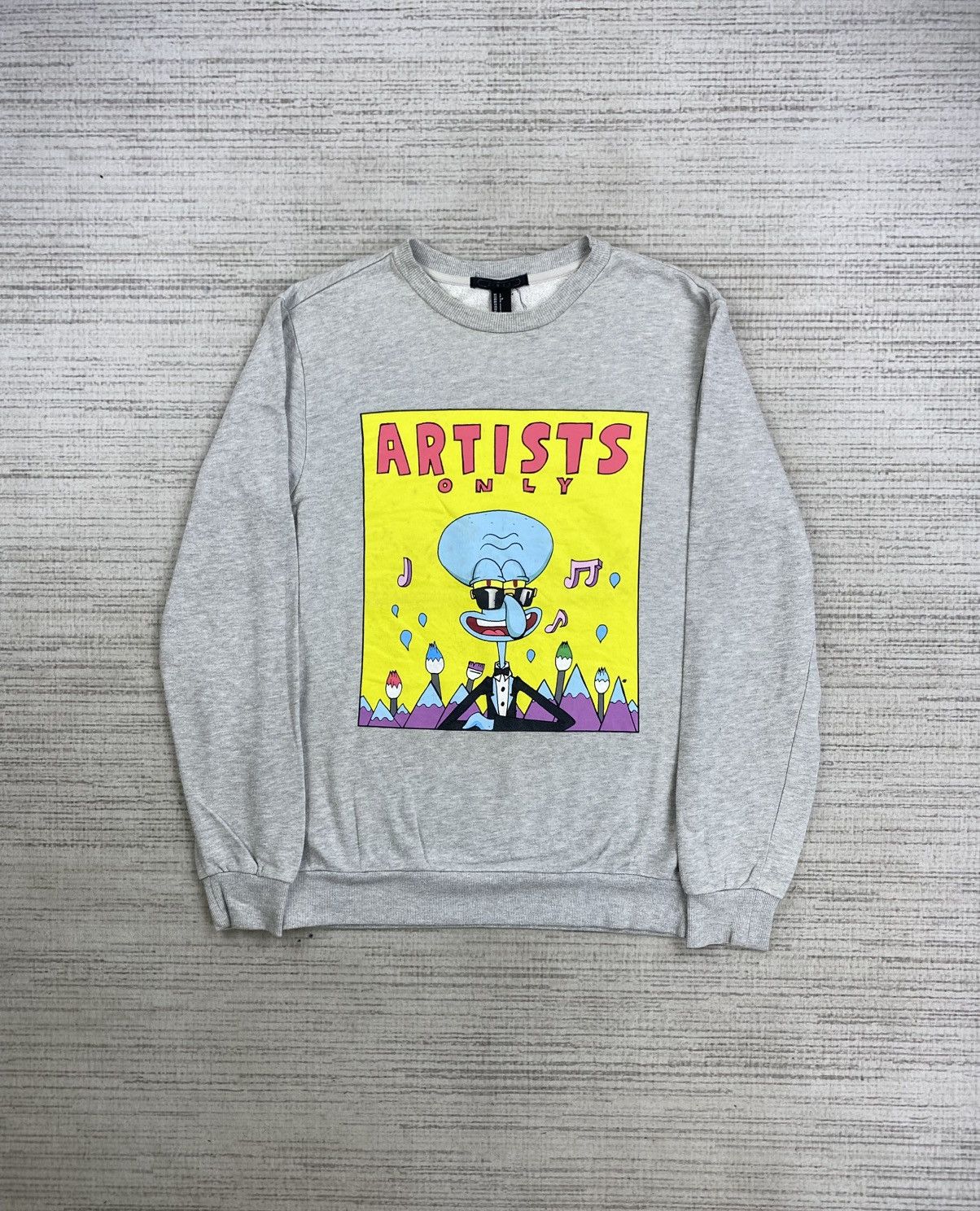 Cartoon Network × Japanese Brand 21 Men Japan Artist Only Squidward Graphic Sweatshirt Size US M / EU 48-50 / 2 - 1 Thumbnail