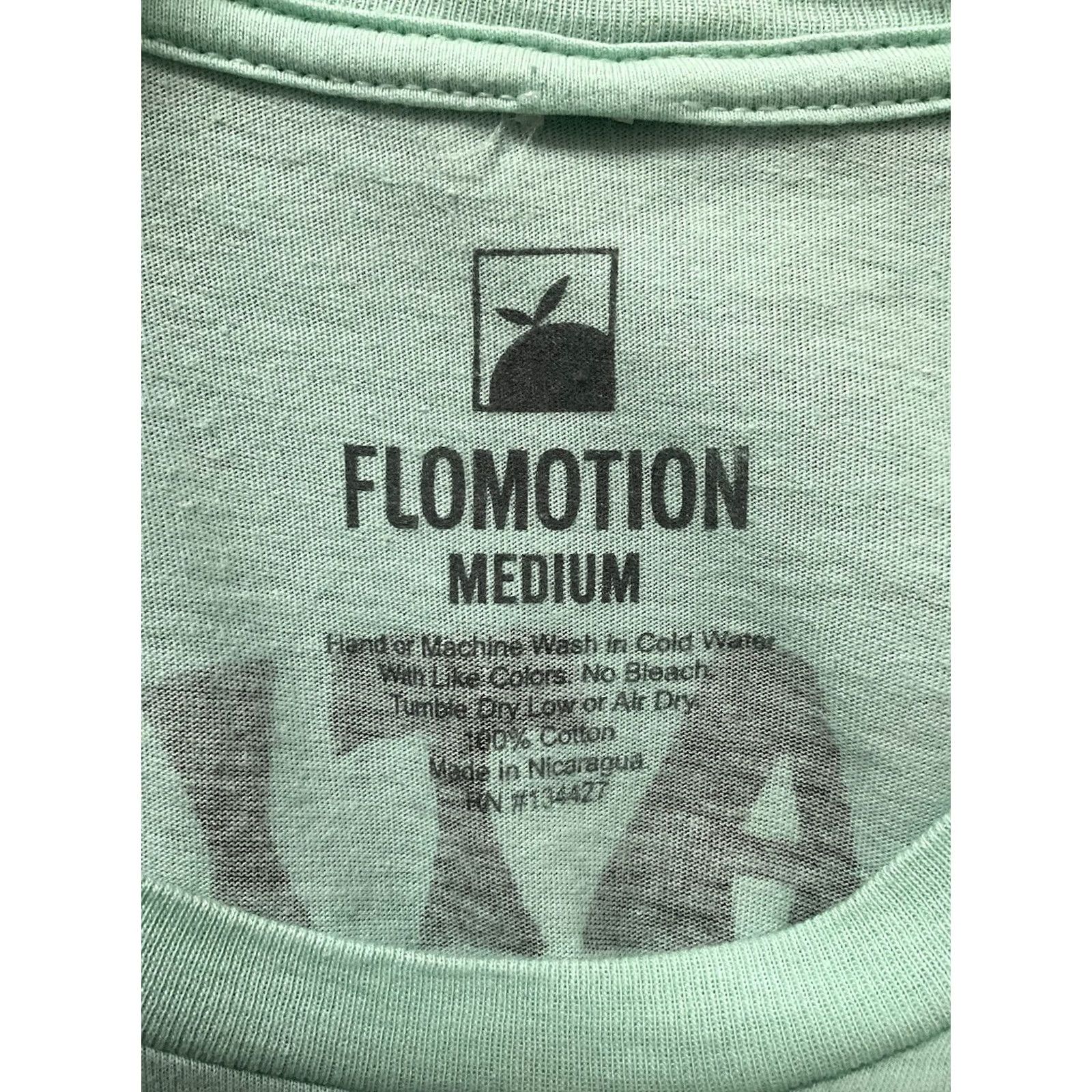 Vintage Flomotion Libation Station T-Shirt Men M Green Short Sleeve Regular Fit Solid Tee Size US M / EU 48-50 / 2 - 5 Thumbnail