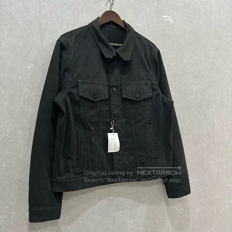 Louis Vuitton Louis Vuitton Black dark full print denim jacket Size US L / EU 52-54 / 3 - 3 Thumbnail