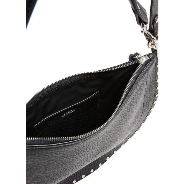 Isabel Marant Isabel Marant Oskan Soft Zip Black Grained Leather Shoulder Size ONE SIZE - 4 Thumbnail