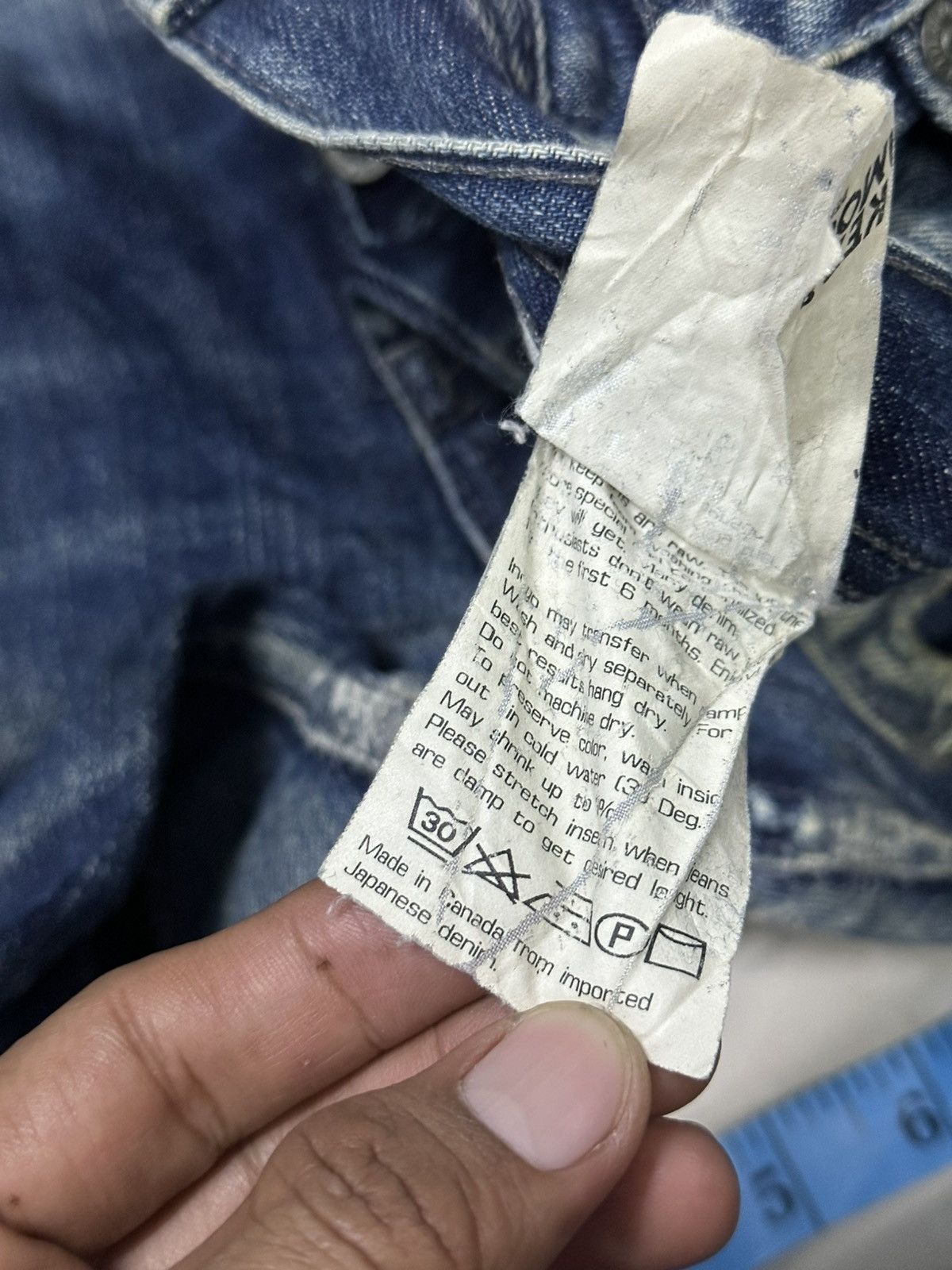 Kapital Trashed Distress Denim Naked&Famous Selvedge . Size US 32 / EU 48 - 7 Thumbnail