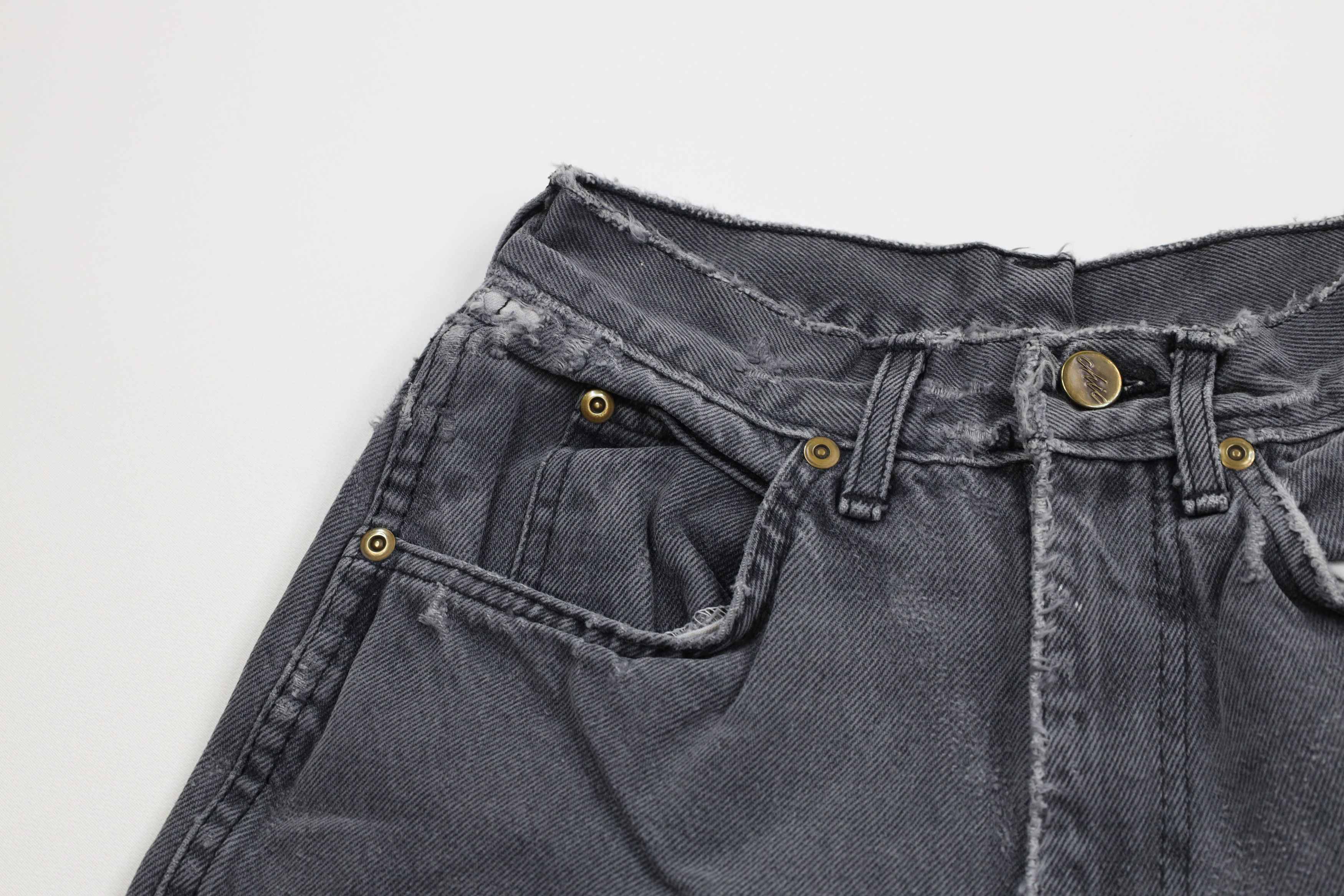 Vintage Vintage 90s Streetwear Tapered Leg Denim Jeans Black USA Size 27" / US 4 / IT 40 - 6 Thumbnail