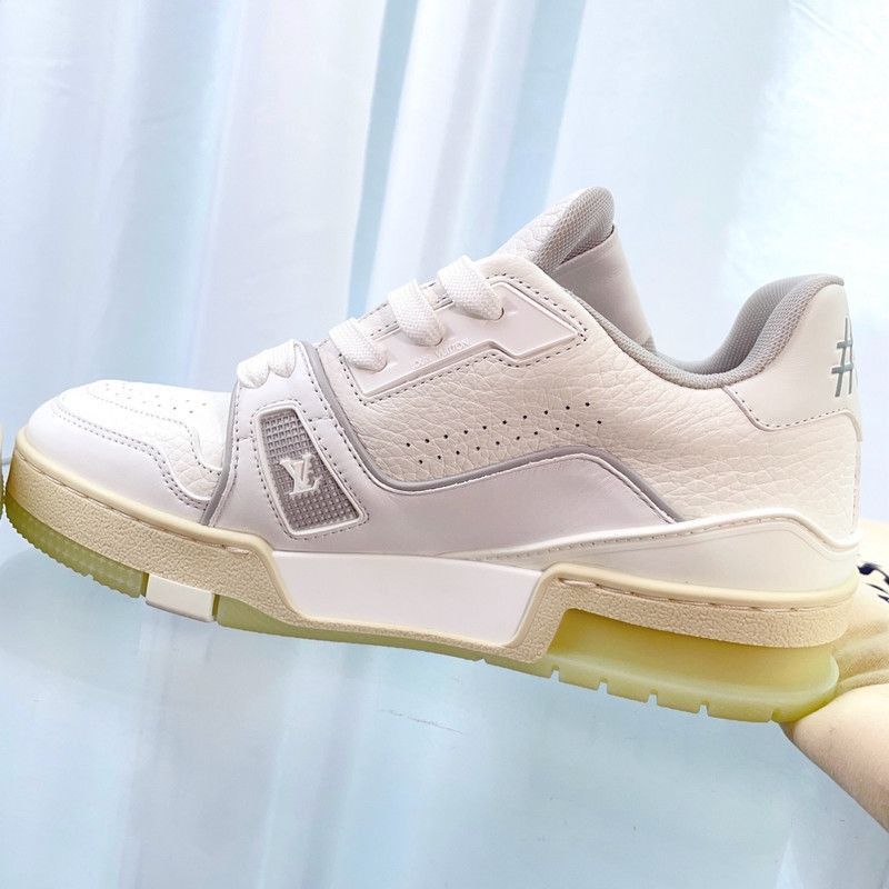 Louis Vuitton Louis Vuitton White Trainer Low-top Fashion Sneakers -2508 Size US 5.5 / EU 38 - 9 Thumbnail