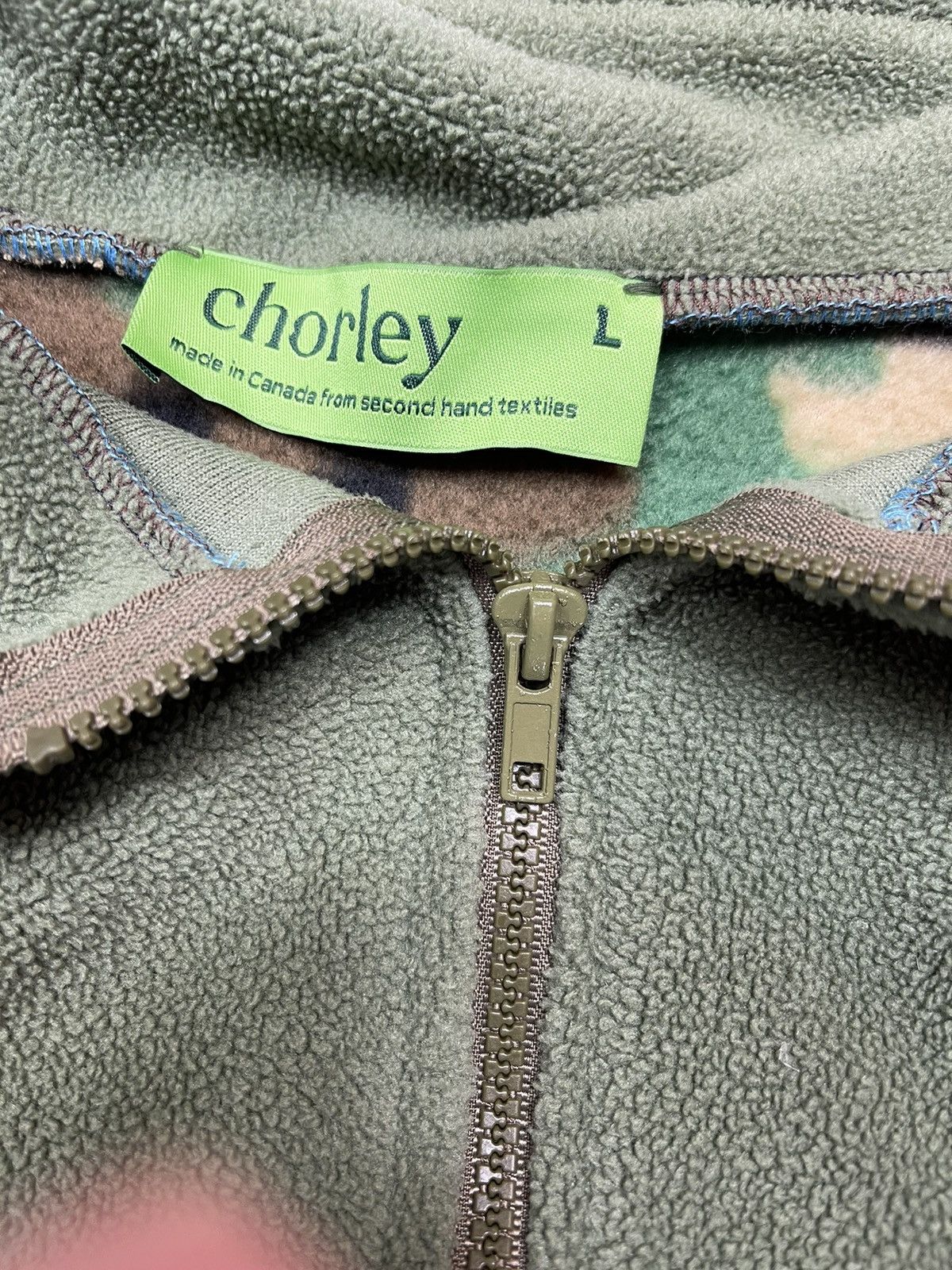 Chorley × Handmade Aw24 2 tone camo flight cargo pocket fleece jacket Size US L / EU 52-54 / 3 - 3 Thumbnail