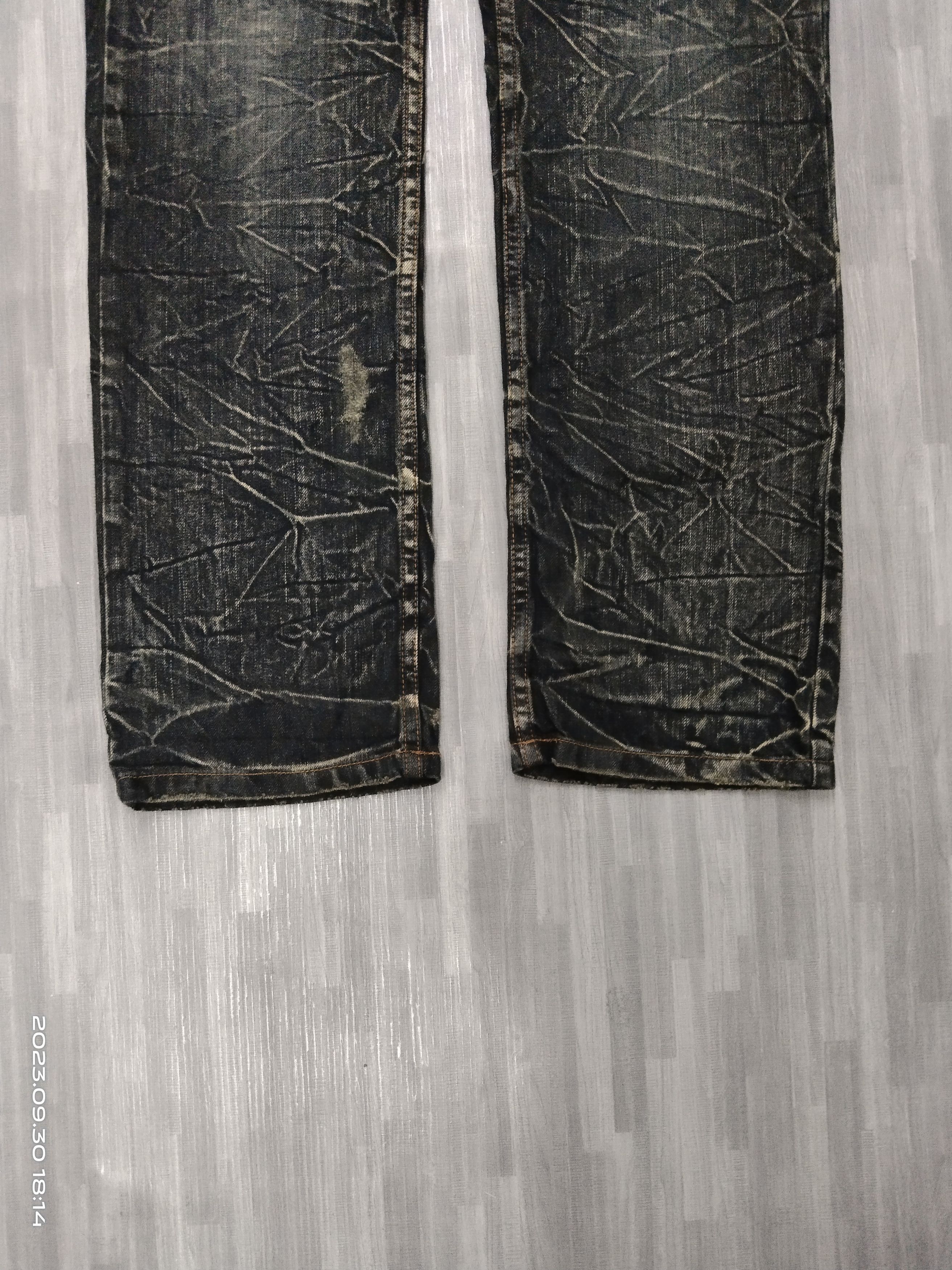 Japanese Brand DOUBLE WAIST SICK RUSTY NYLAUS DENIM PANTS Size US 31 - 6 Thumbnail