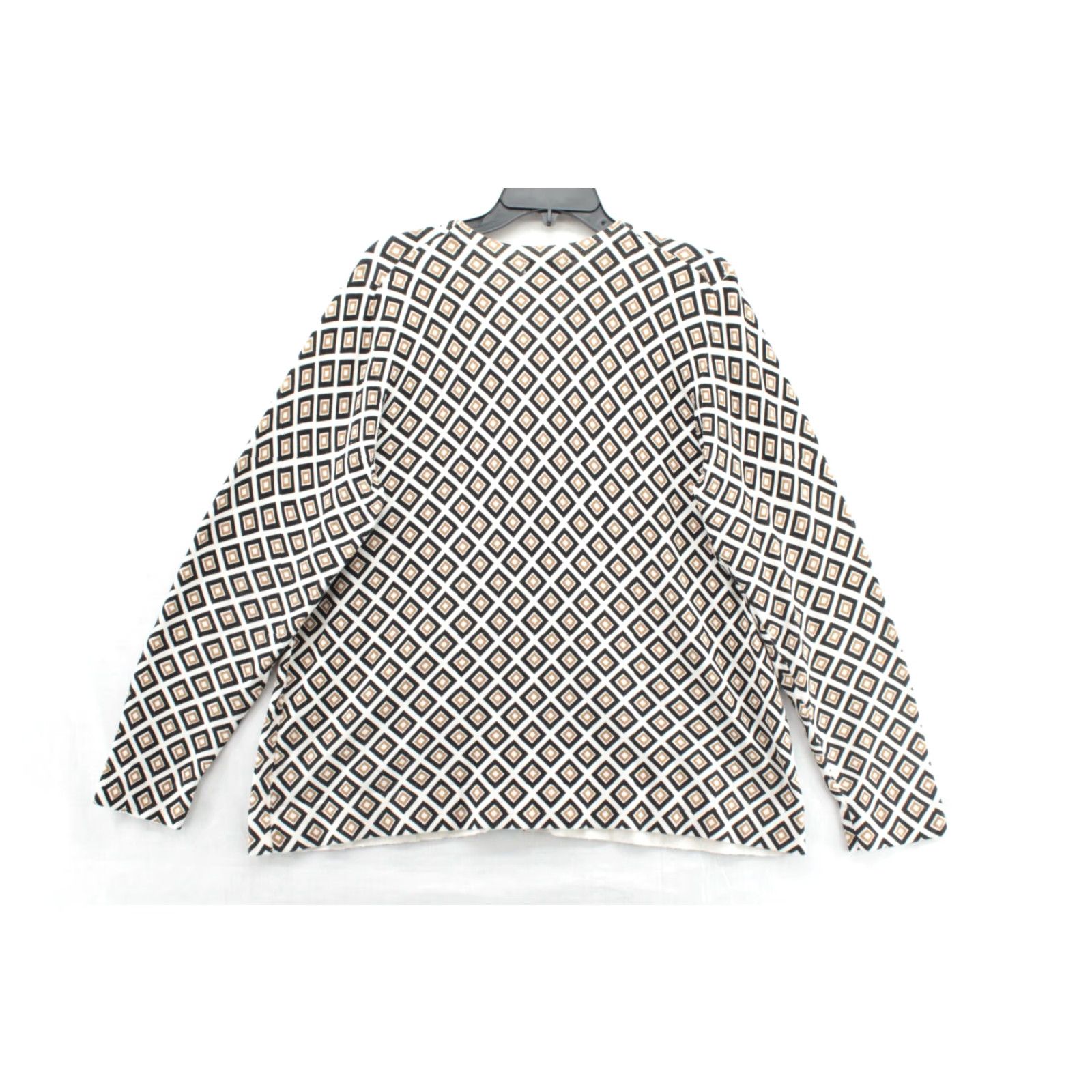 Charter Club Charter Club Cardigan Women's 2X Geometric Long Sleeve Button Up Rayon/Nylon Size XXL / US 16-18 / IT 52-54 - 4 Thumbnail