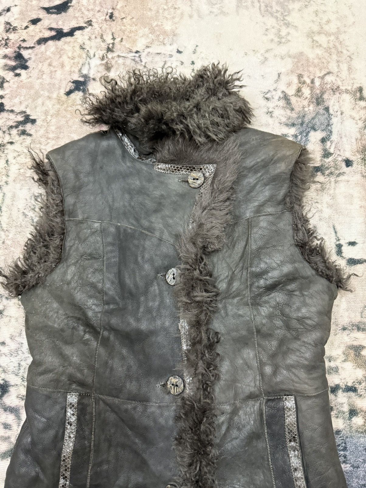 Robert Comstock Vintage Robert Comstock Fur Suede Leather Jacket Vests Size US S / EU 44-46 / 1 - 5 Thumbnail