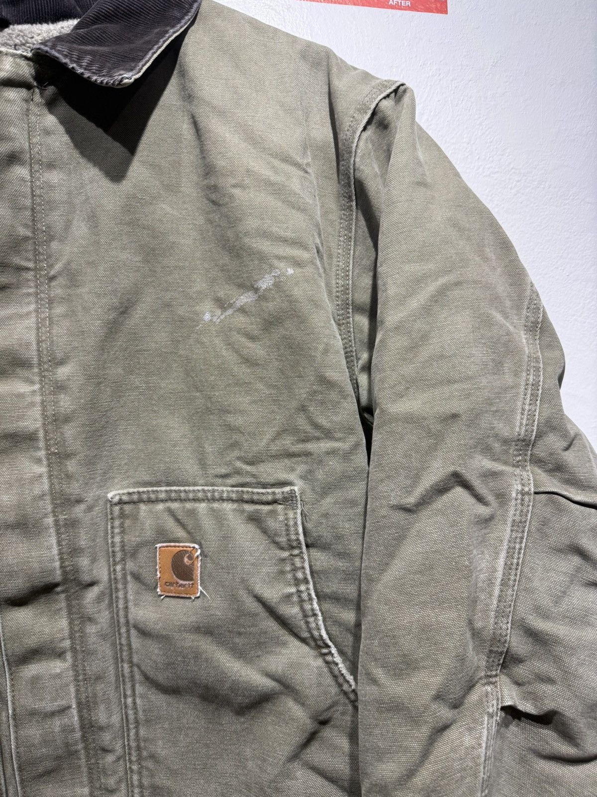 Carhartt Y2k Carhartt pine green sherpa jacket Size US XL / EU 56 / 4 - 4 Thumbnail