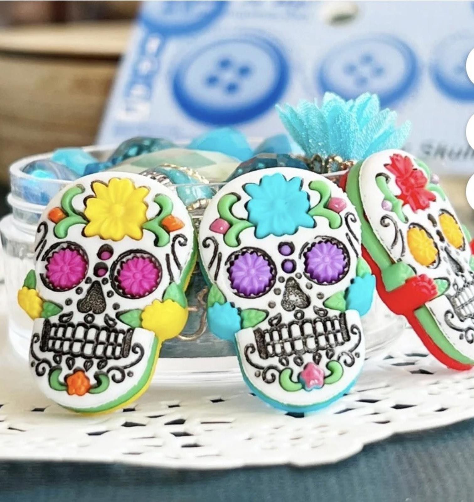Other Dress It Up SUGAR SKULL Shang Back Buttons HAIRBOW BOW Size ONE SIZE - 2 Thumbnail