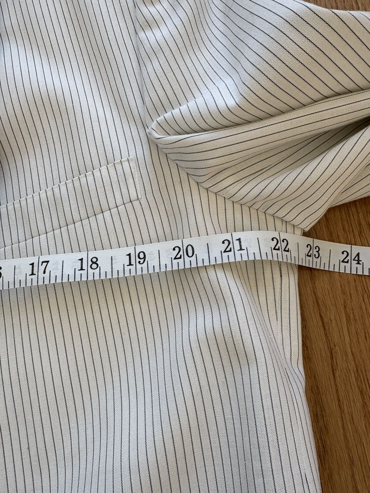 After Six After Six Vintage 40s Pinstripe White Dinner Jacket Tux 43R Size 42R - 12 Thumbnail