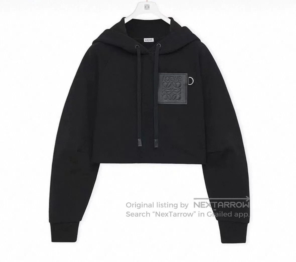Loewe loewe cropped hoodie in black. Size US M / EU 48-50 / 2 - 1 Thumbnail