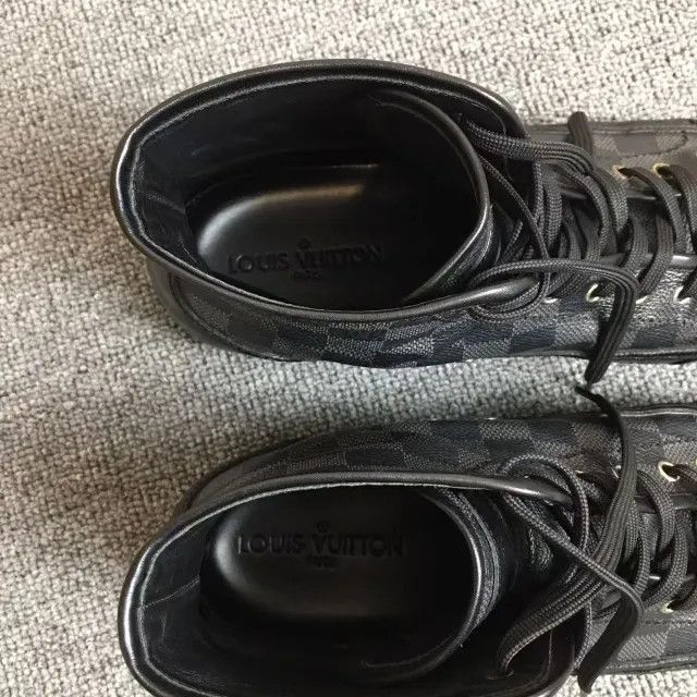 Louis Vuitton Louis Vuitton Black High-Top Fashion Sneakers -2508 Size US 8 / EU 41 - 3 Thumbnail