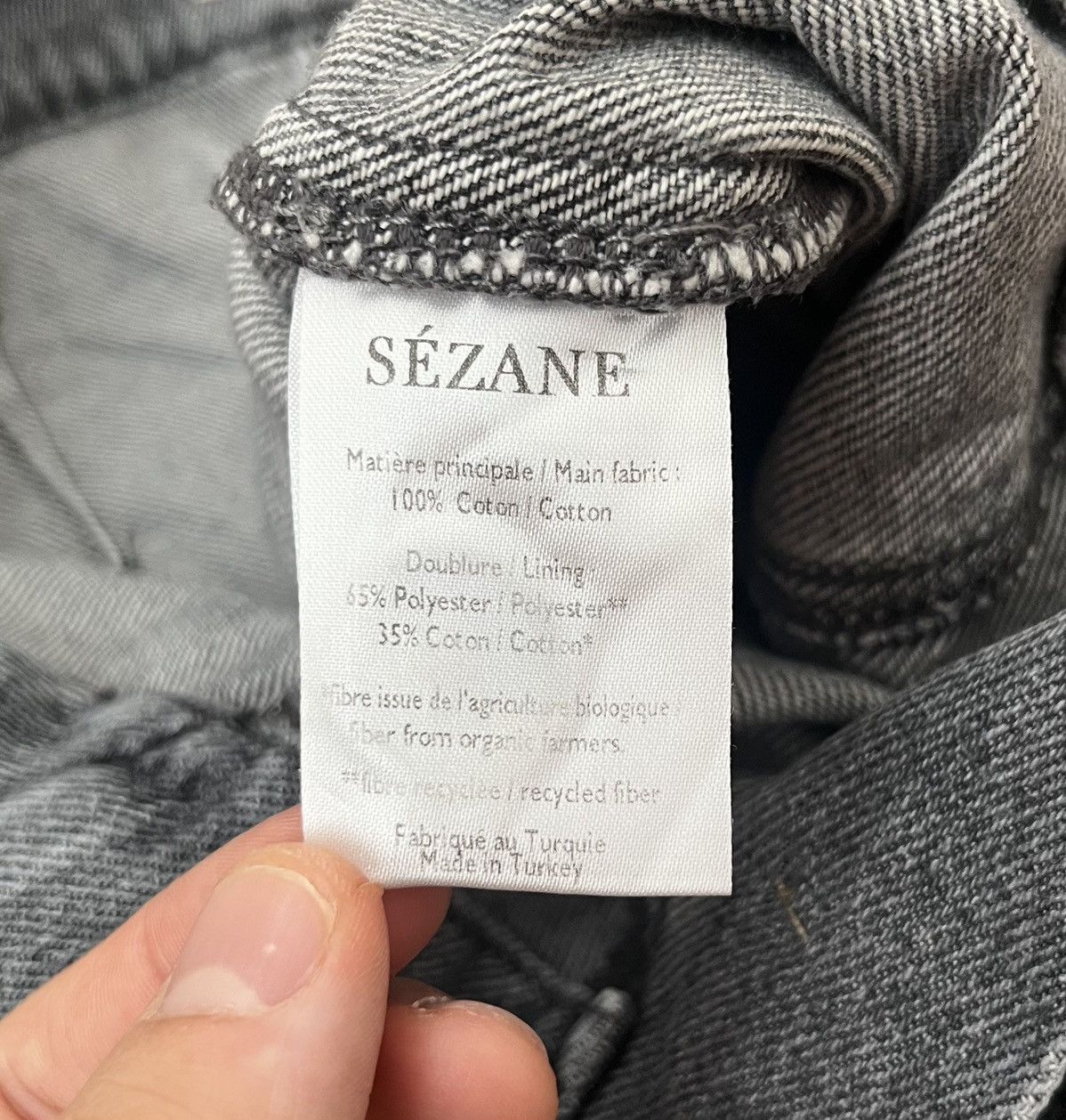 Sezane Sezane Maxime Grey Trousers Size 25" / US 0 / IT 36 - 8 Thumbnail