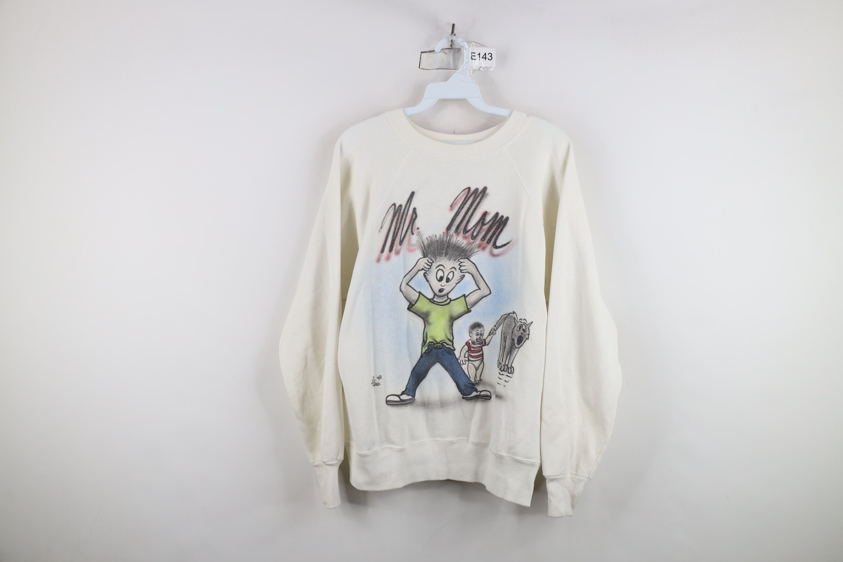 Vintage Vintage 90s Air Brush Mr Mom Crewneck Sweatshirt USA Size US M / EU 48-50 / 2 - 1 Thumbnail