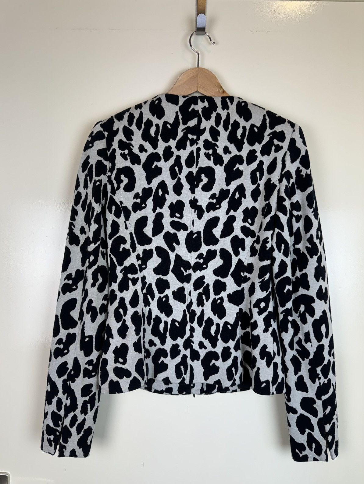 Wolford WOLFORD Wool Cotton Animal print jacket car coat Silk S Size S / US 4 / IT 40 - 5 Thumbnail