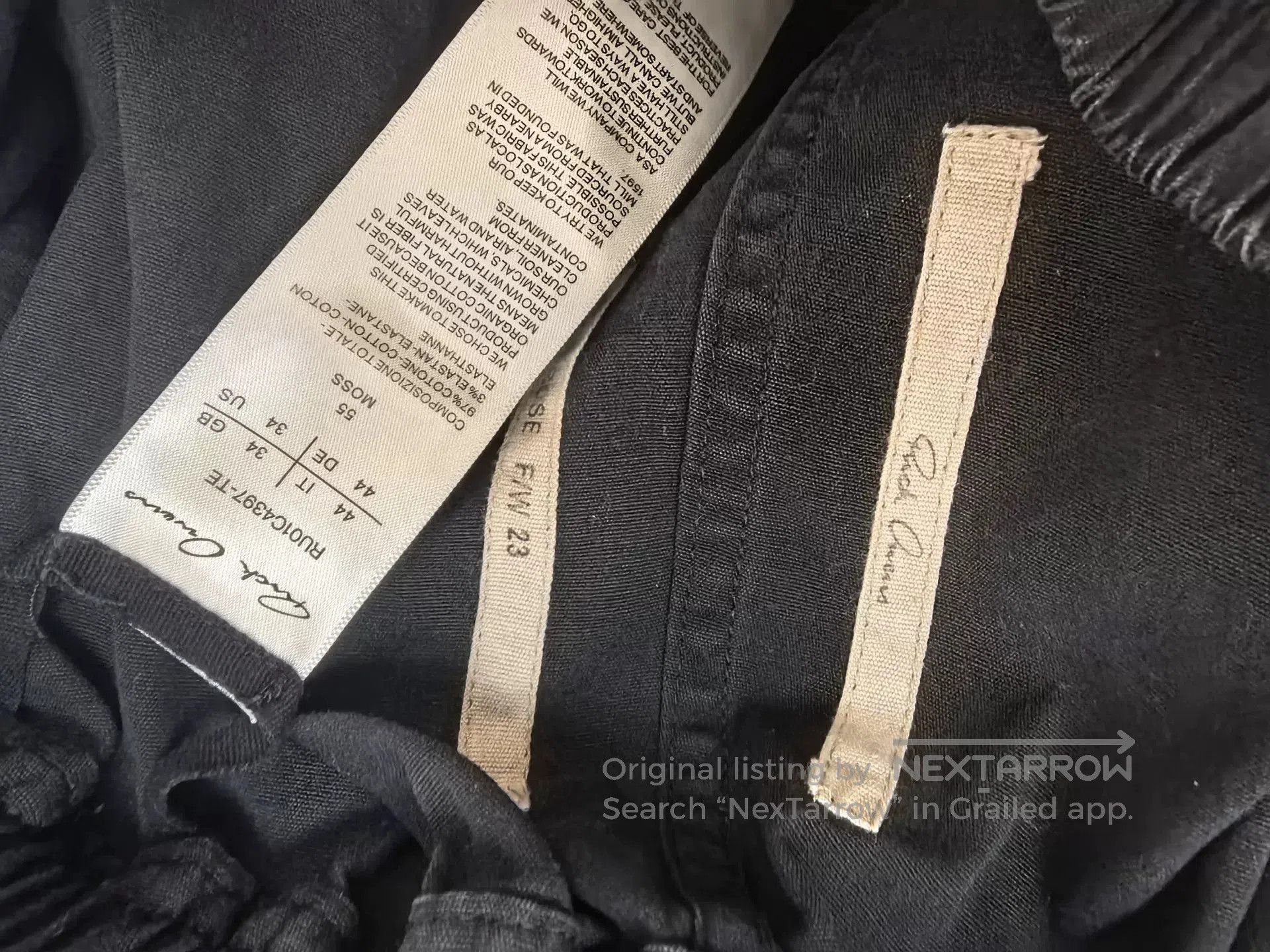 Rick Owens RICK OWENS SS23 Men's Solid Shorts. Size US 28 / EU 44 - 5 Thumbnail
