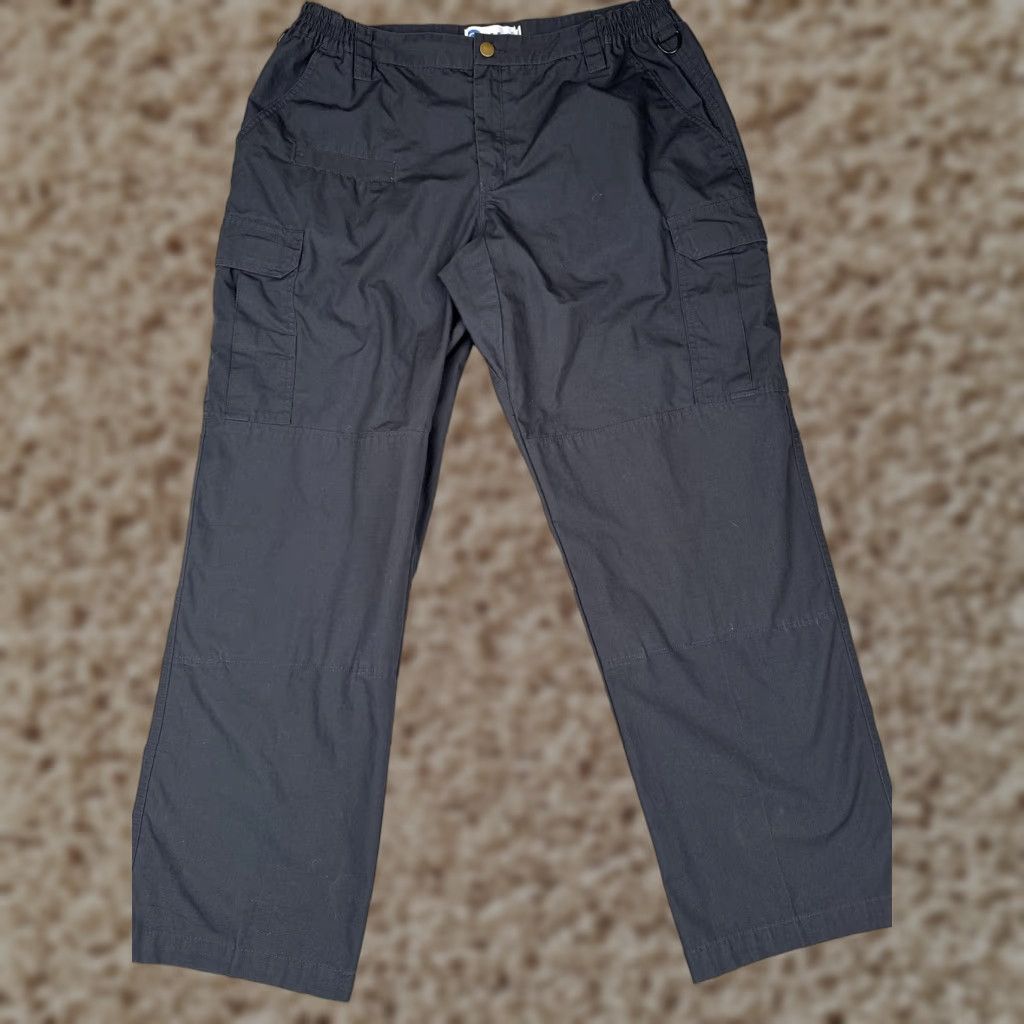 Galls Pants Womens 14 Black Tactical Cargo Ripstop Workwear Polyester Cotton LEO
