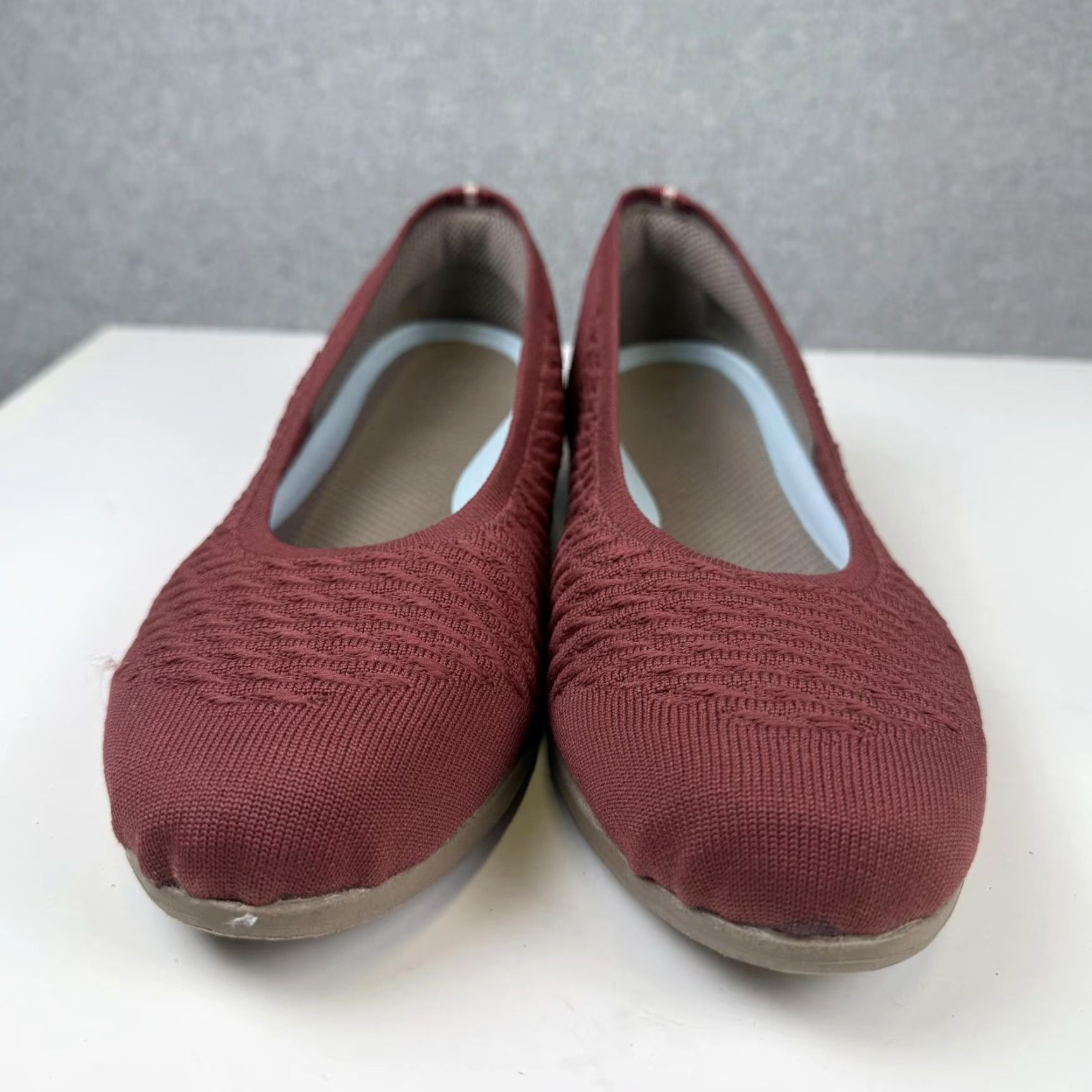 Vintage BZees For Lifestride Womens Khloe Ballet Flats Size 11M Comfort Walking Sangria Flat Women Red 11M Mens? Size US 11 / IT 41 - 2 Thumbnail
