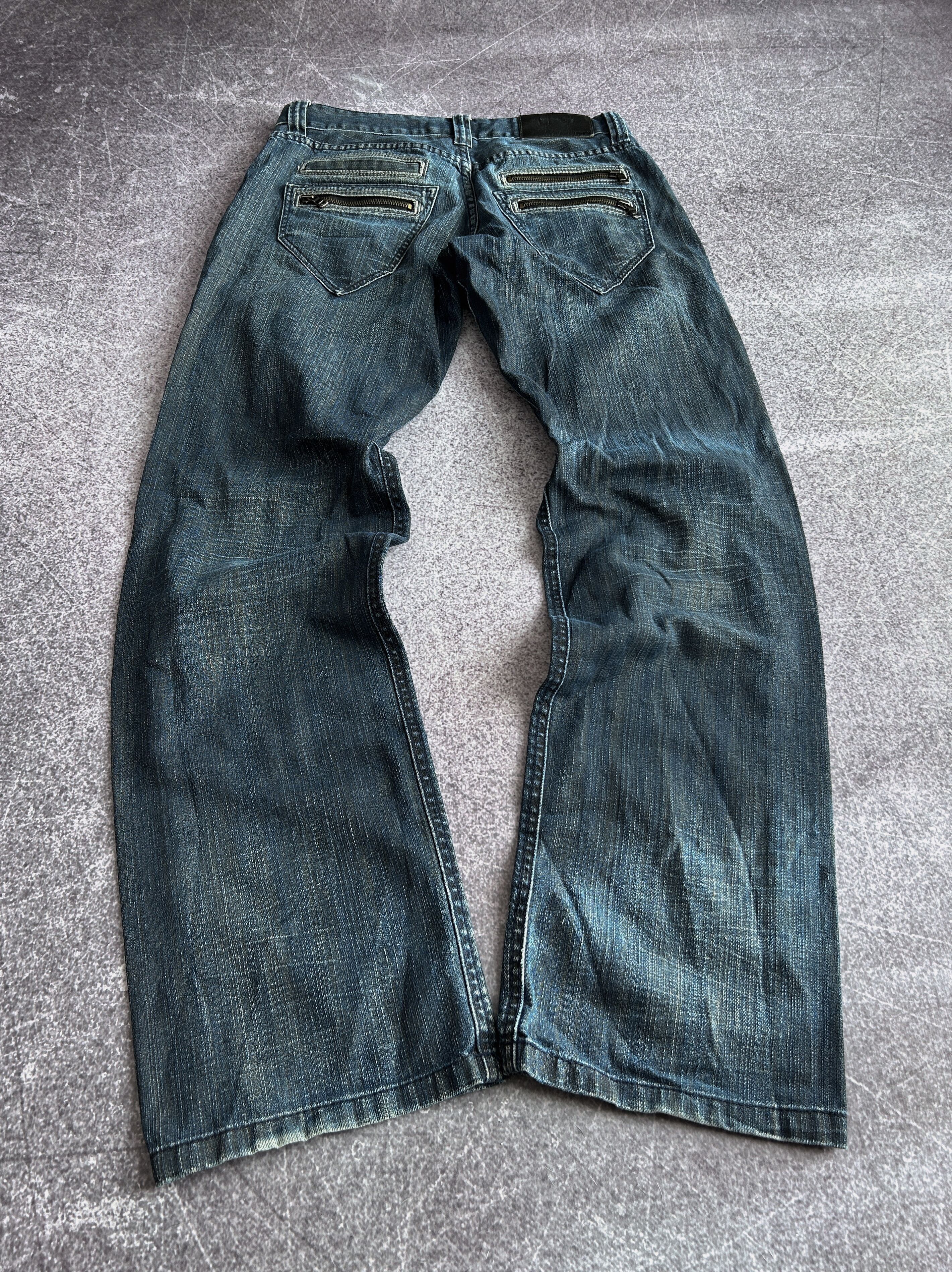Designer Vintage Rick Owens Junya Watanabe Style Washed Jeans Size US 30 / EU 46 - 2 Thumbnail