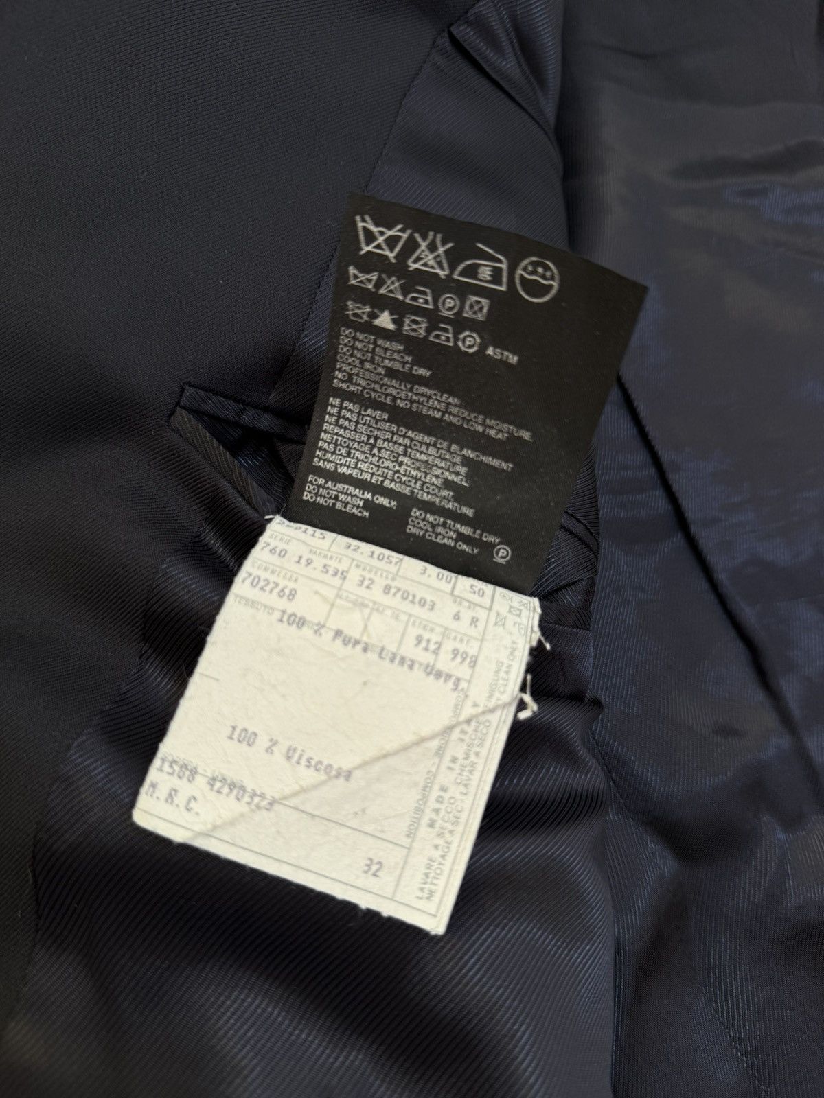 Prada PRADA Suit Jacket Coat Blazer Pants Trousers Wool Size 50R - 6 Thumbnail